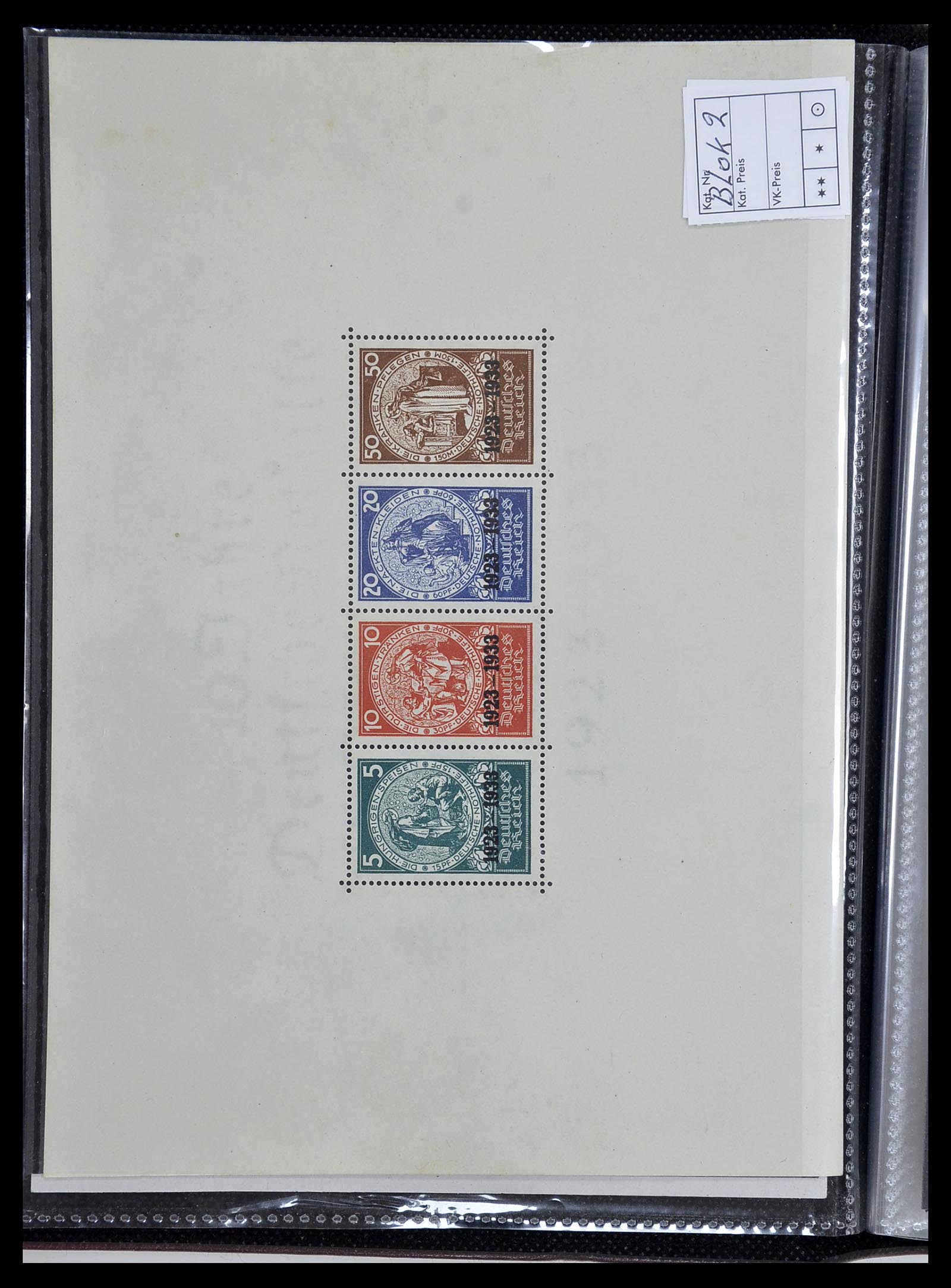 34603 002 - Postzegelverzameling 34603 Duitsland blokken 1930-1937.