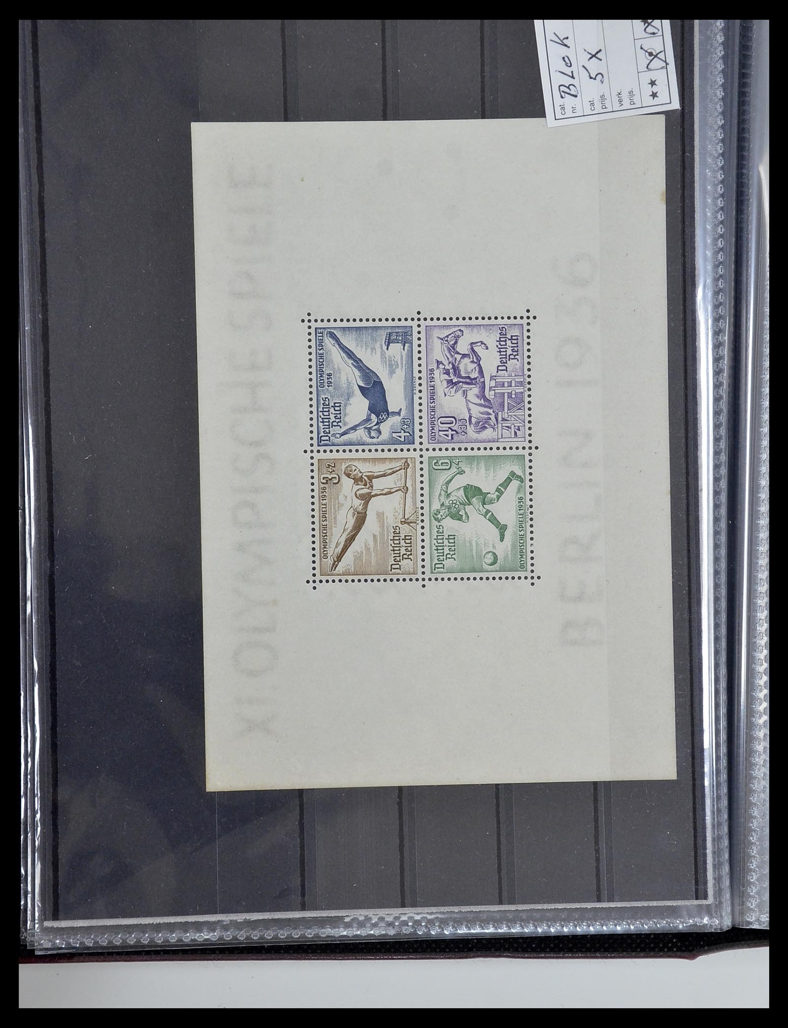 34603 006 - Postzegelverzameling 34603 Duitsland blokken 1930-1937.