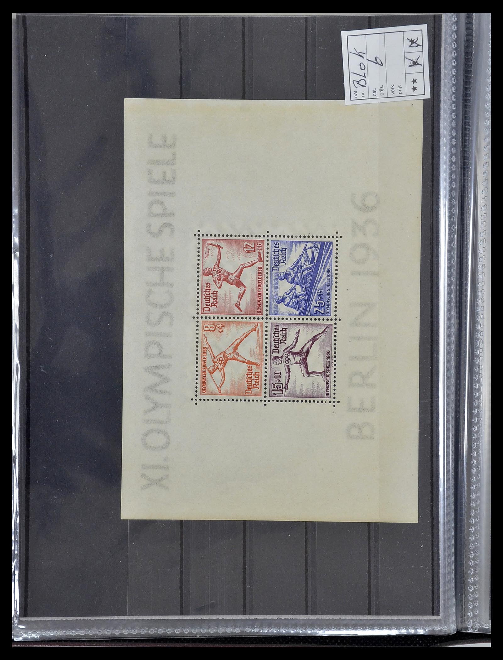 34603 008 - Postzegelverzameling 34603 Duitsland blokken 1930-1937.