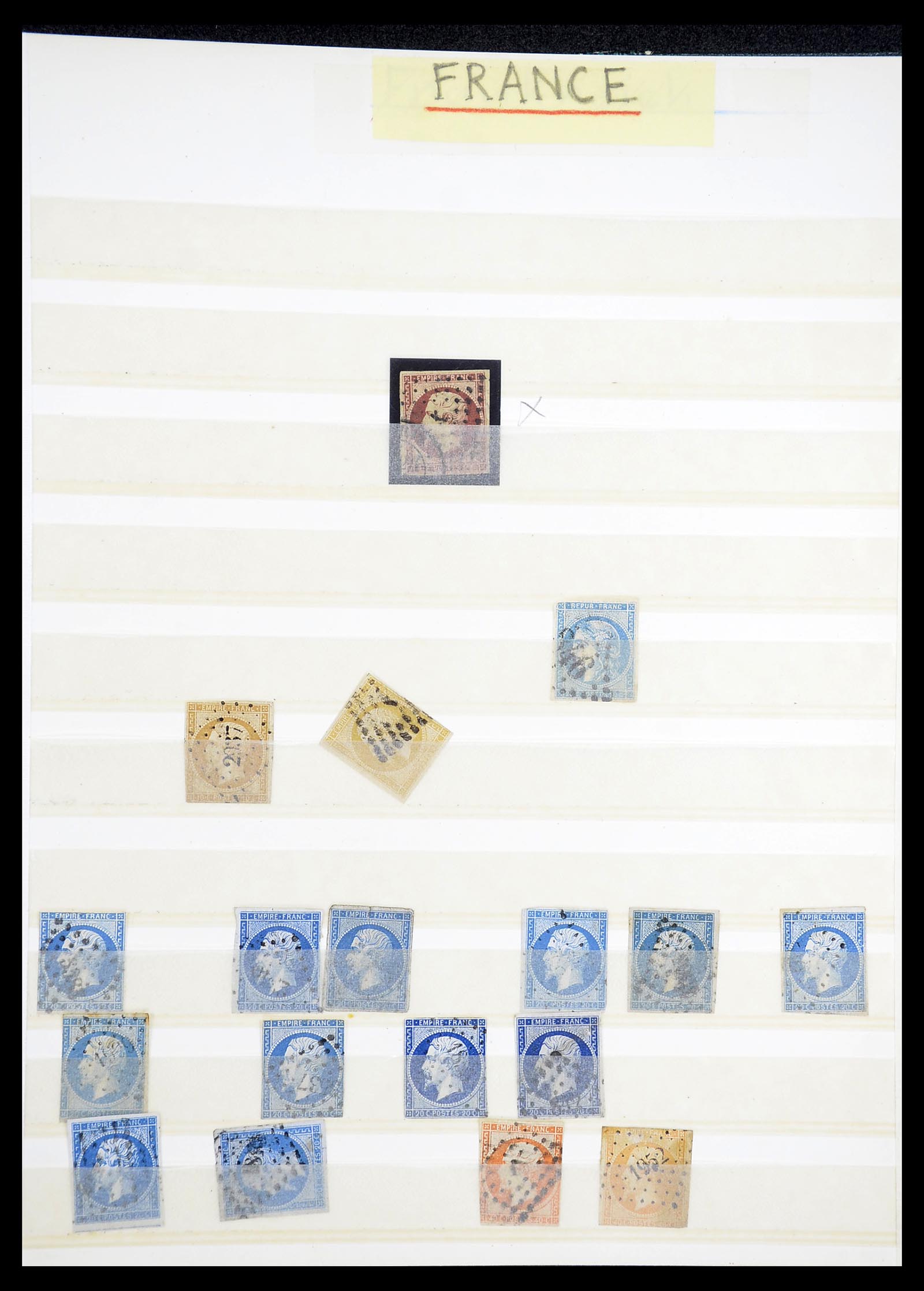 34604 001 - Postzegelverzameling 34604 Frankrijk 1853-1970.
