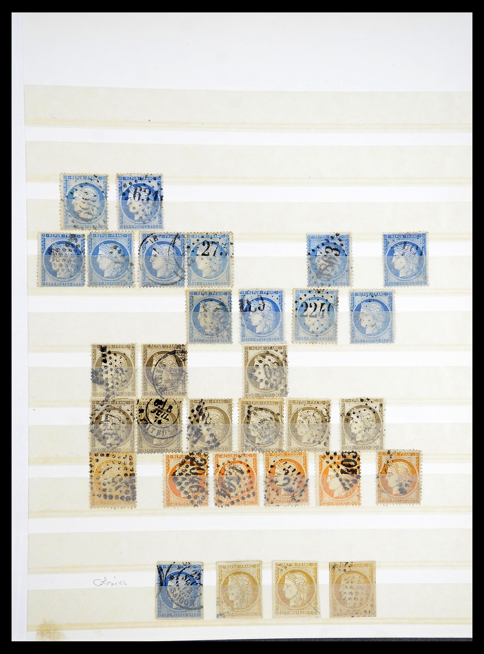 34604 005 - Postzegelverzameling 34604 Frankrijk 1853-1970.