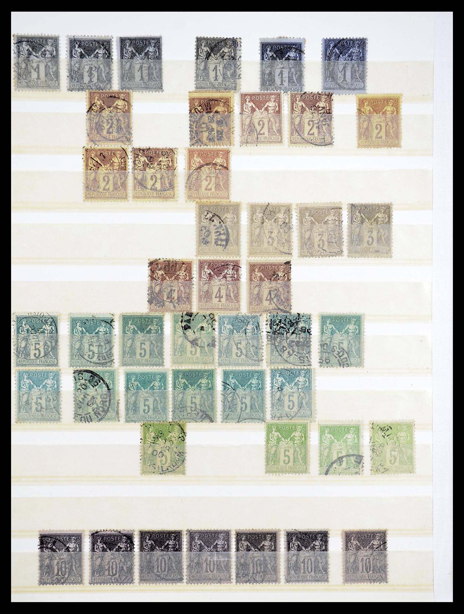 34604 006 - Postzegelverzameling 34604 Frankrijk 1853-1970.