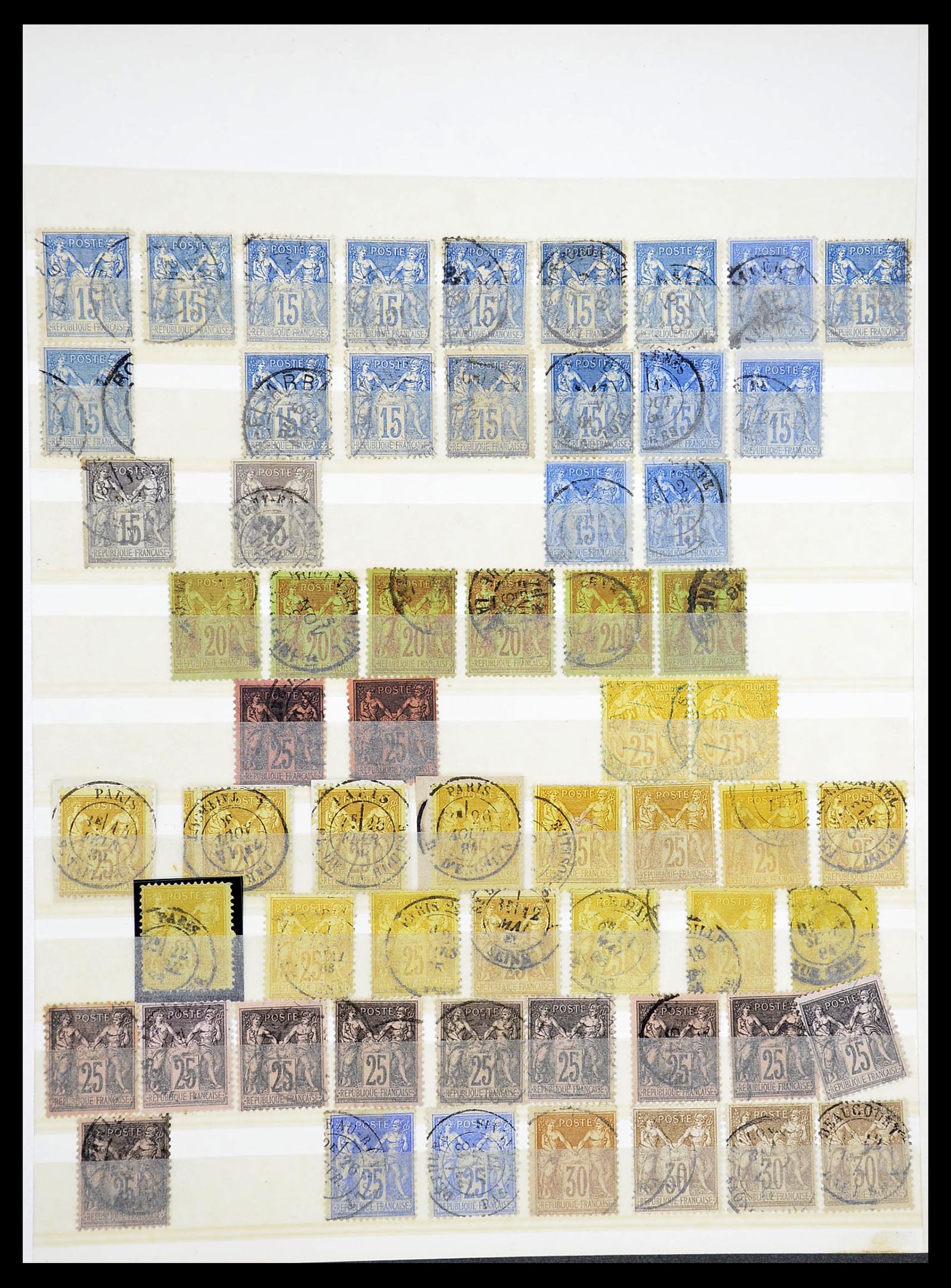 34604 007 - Postzegelverzameling 34604 Frankrijk 1853-1970.