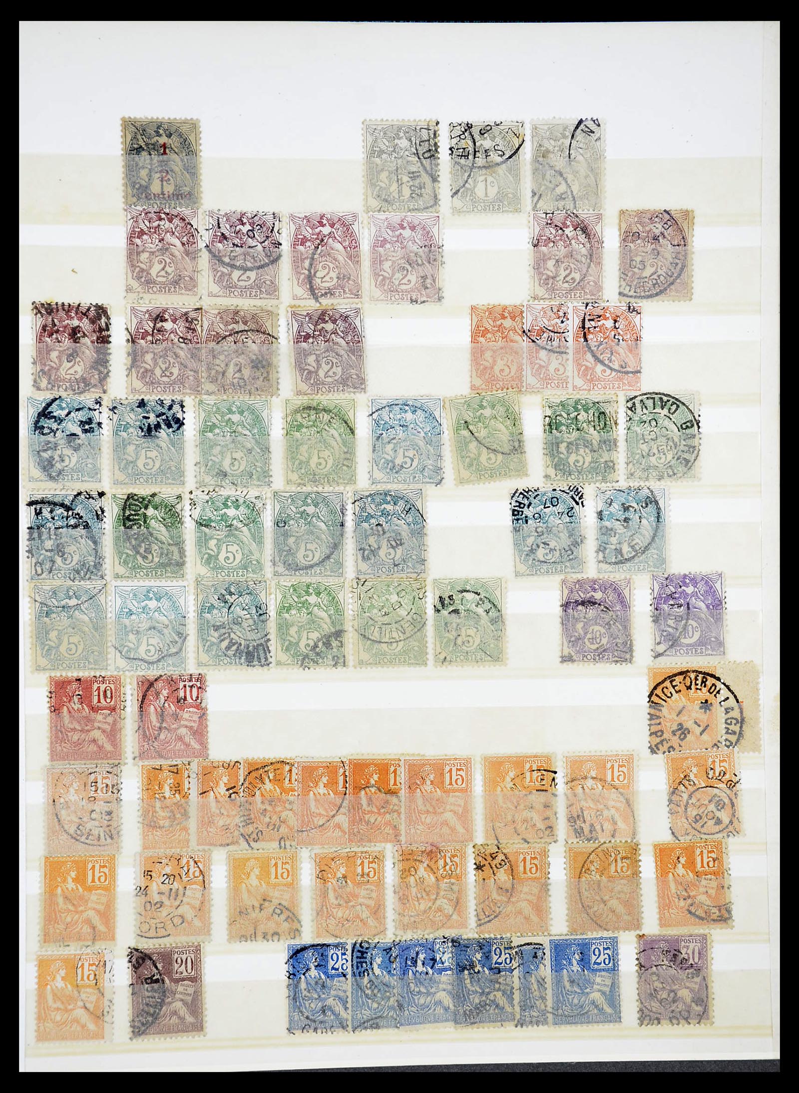 34604 009 - Postzegelverzameling 34604 Frankrijk 1853-1970.