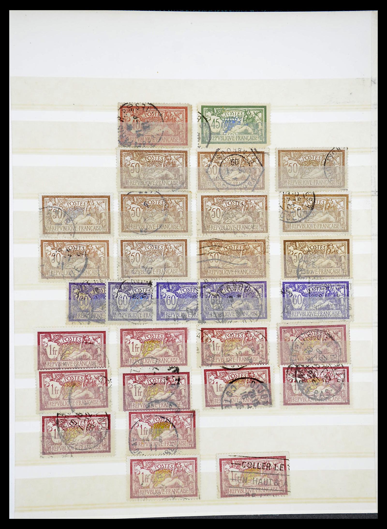 34604 010 - Postzegelverzameling 34604 Frankrijk 1853-1970.