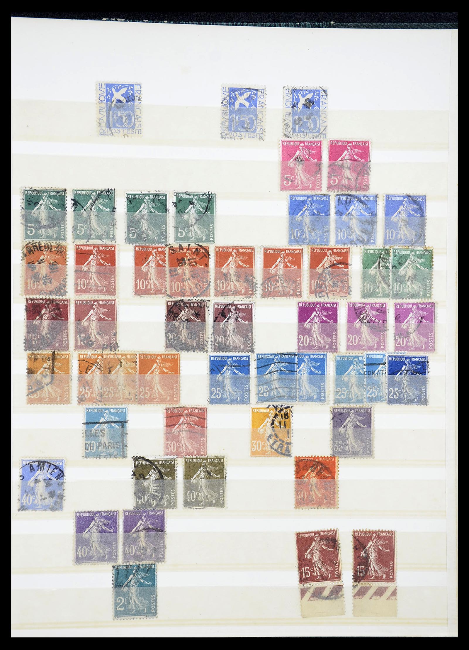 34604 013 - Postzegelverzameling 34604 Frankrijk 1853-1970.