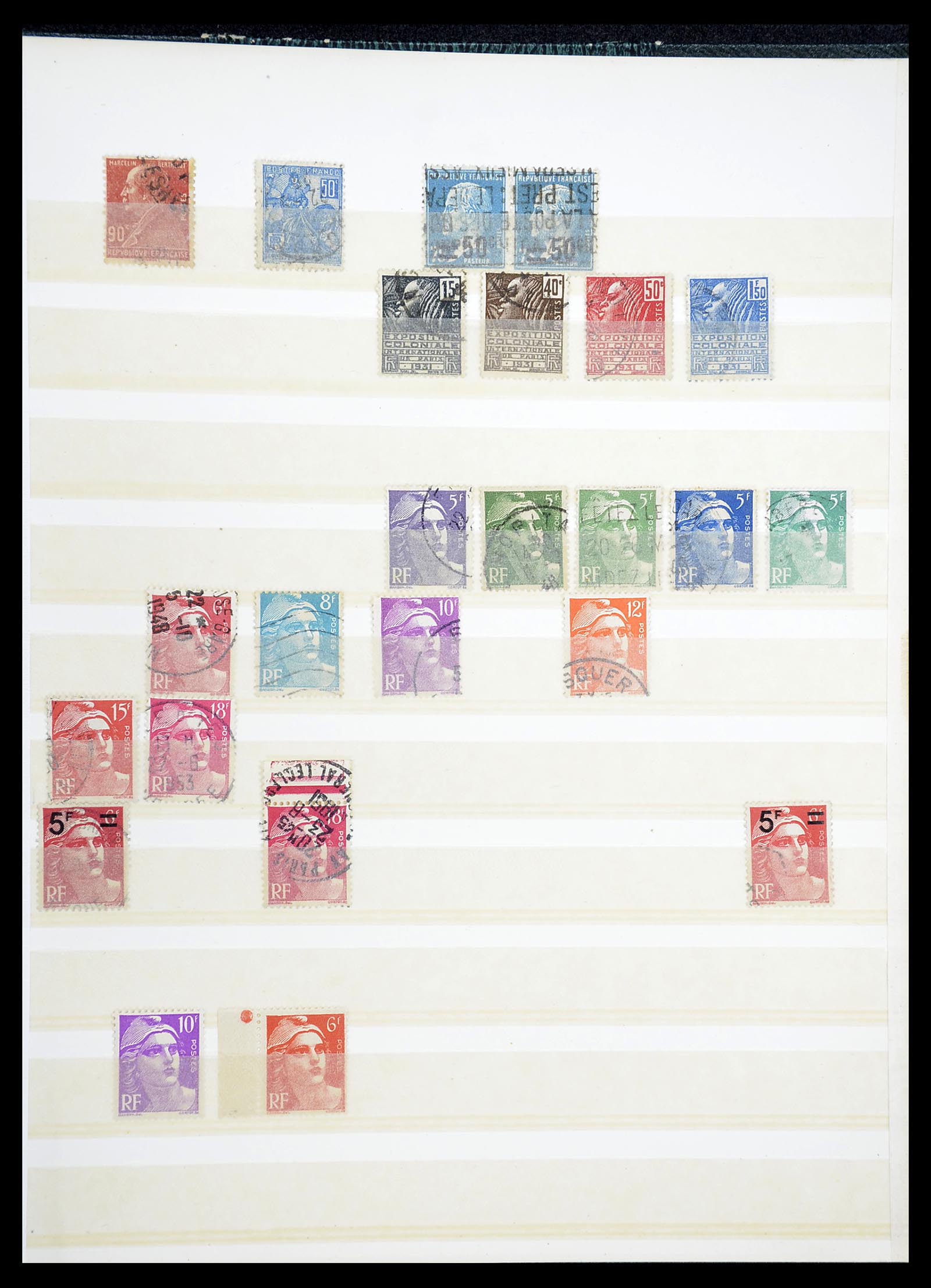34604 014 - Postzegelverzameling 34604 Frankrijk 1853-1970.