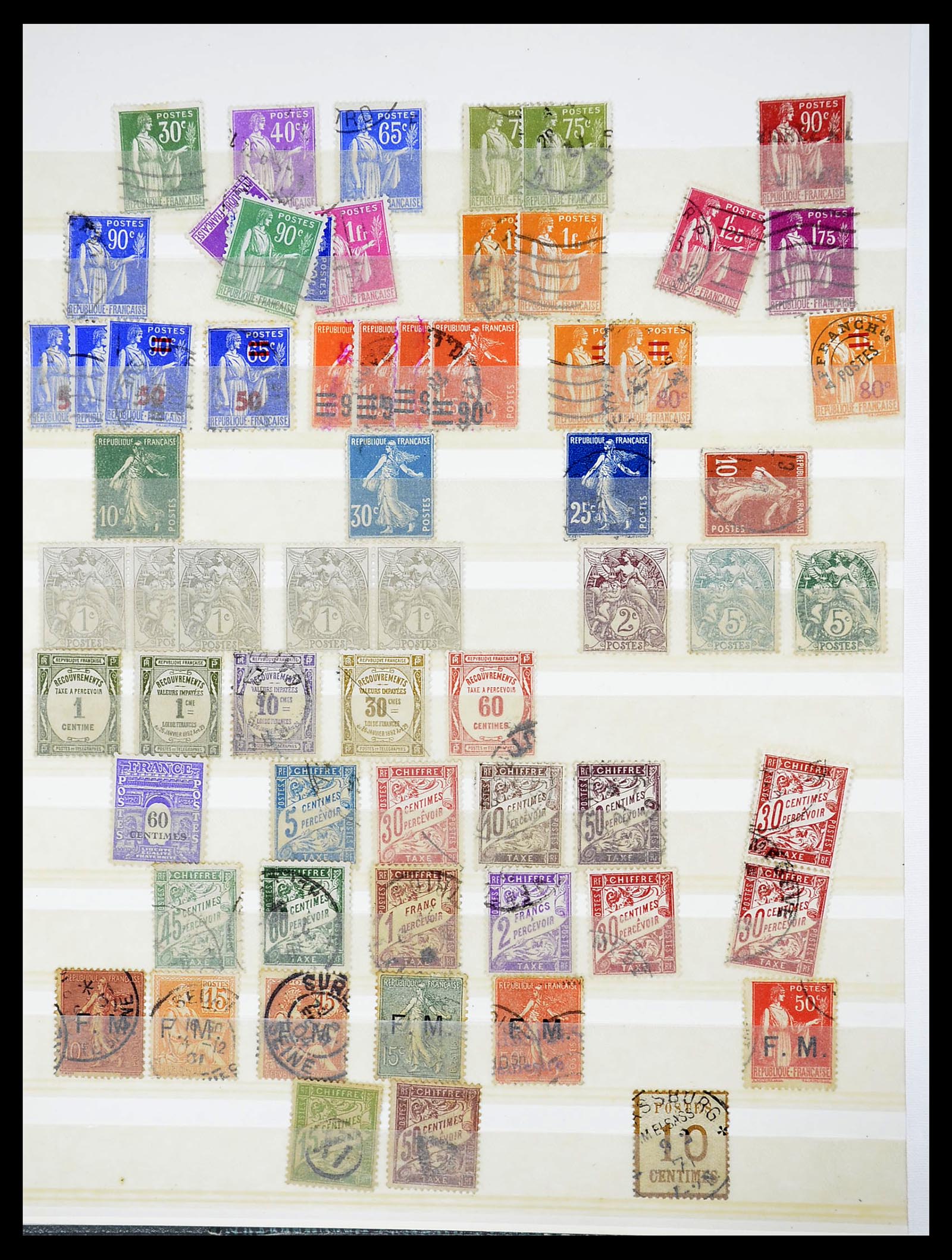 34604 015 - Postzegelverzameling 34604 Frankrijk 1853-1970.
