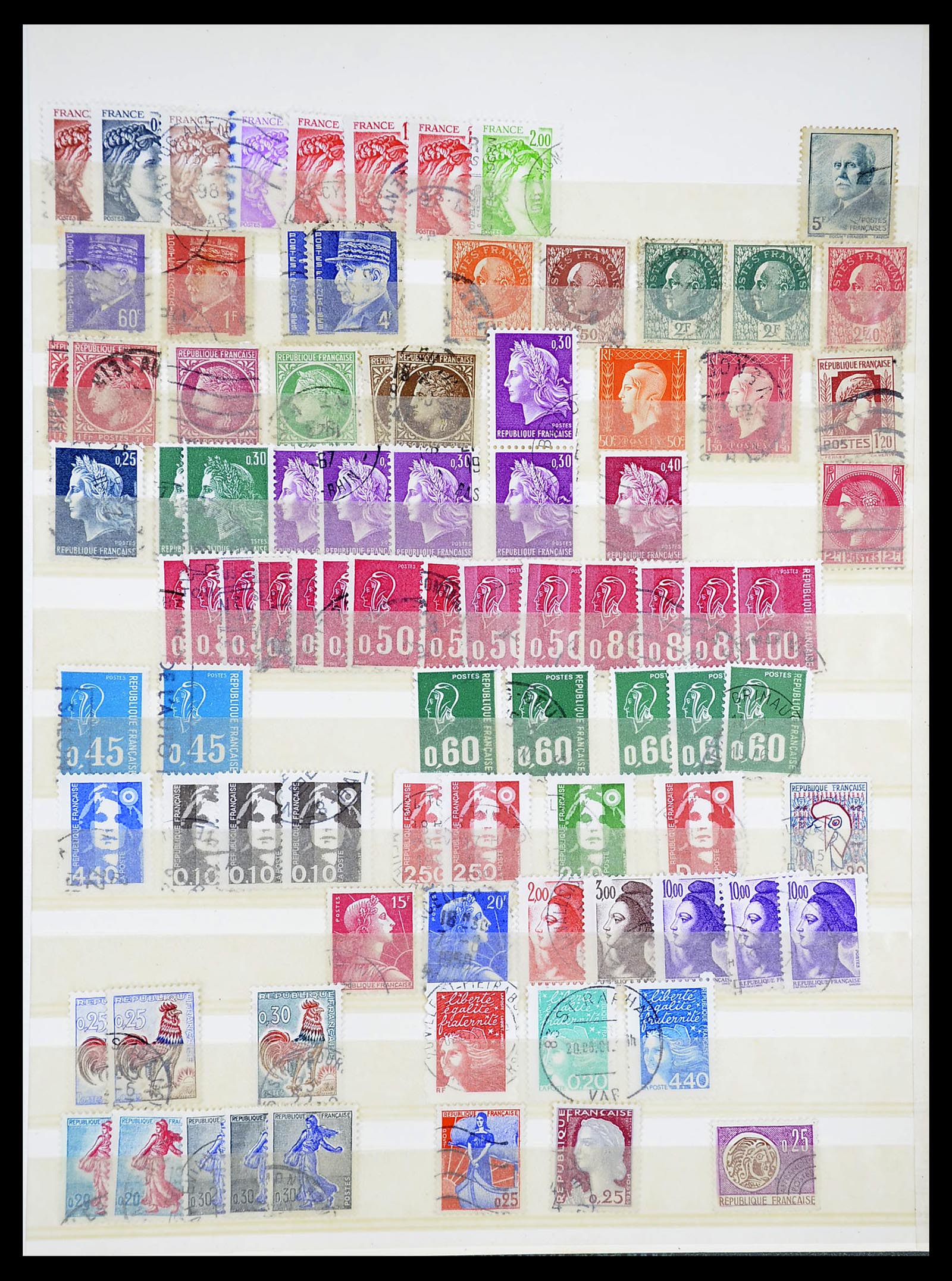 34604 017 - Postzegelverzameling 34604 Frankrijk 1853-1970.