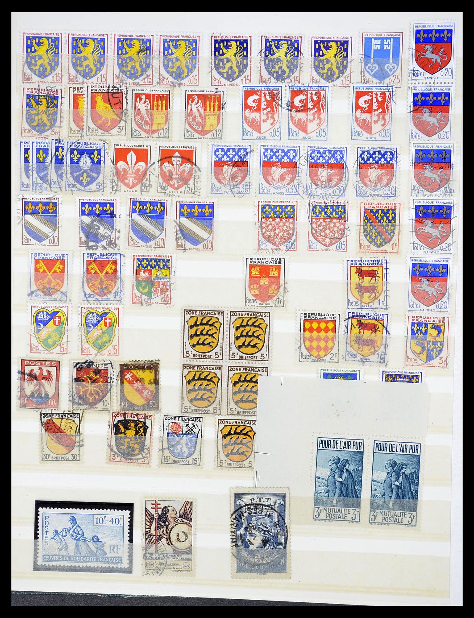 34604 018 - Postzegelverzameling 34604 Frankrijk 1853-1970.