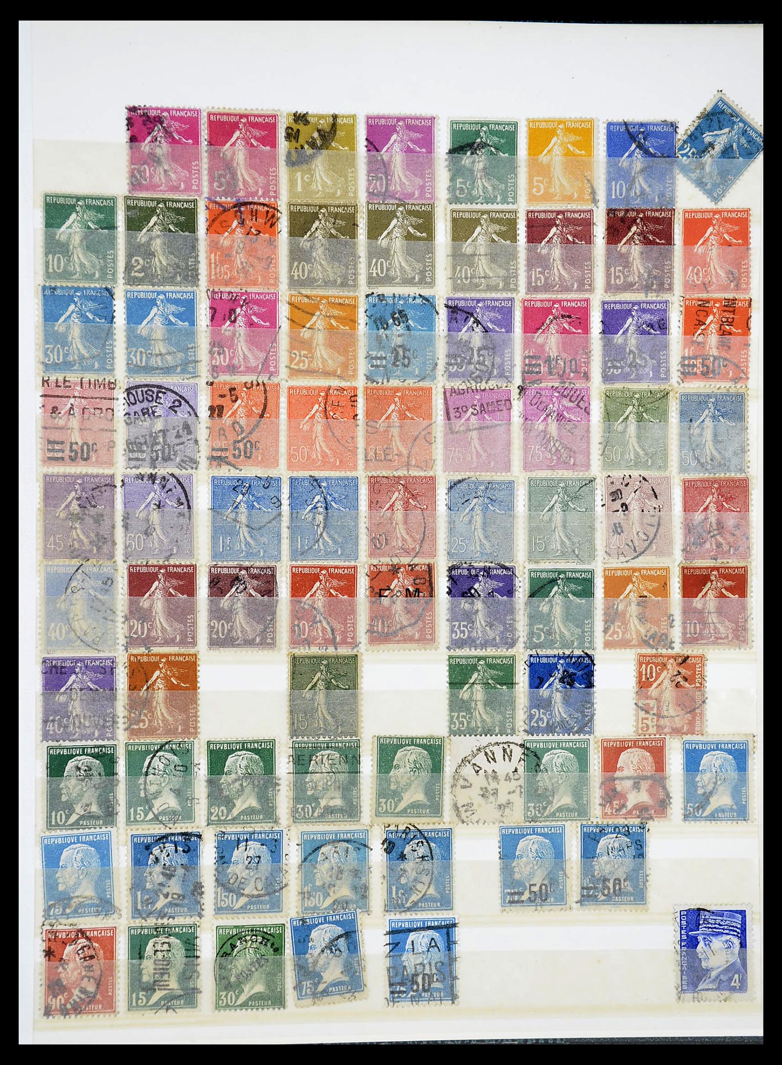 34604 019 - Postzegelverzameling 34604 Frankrijk 1853-1970.