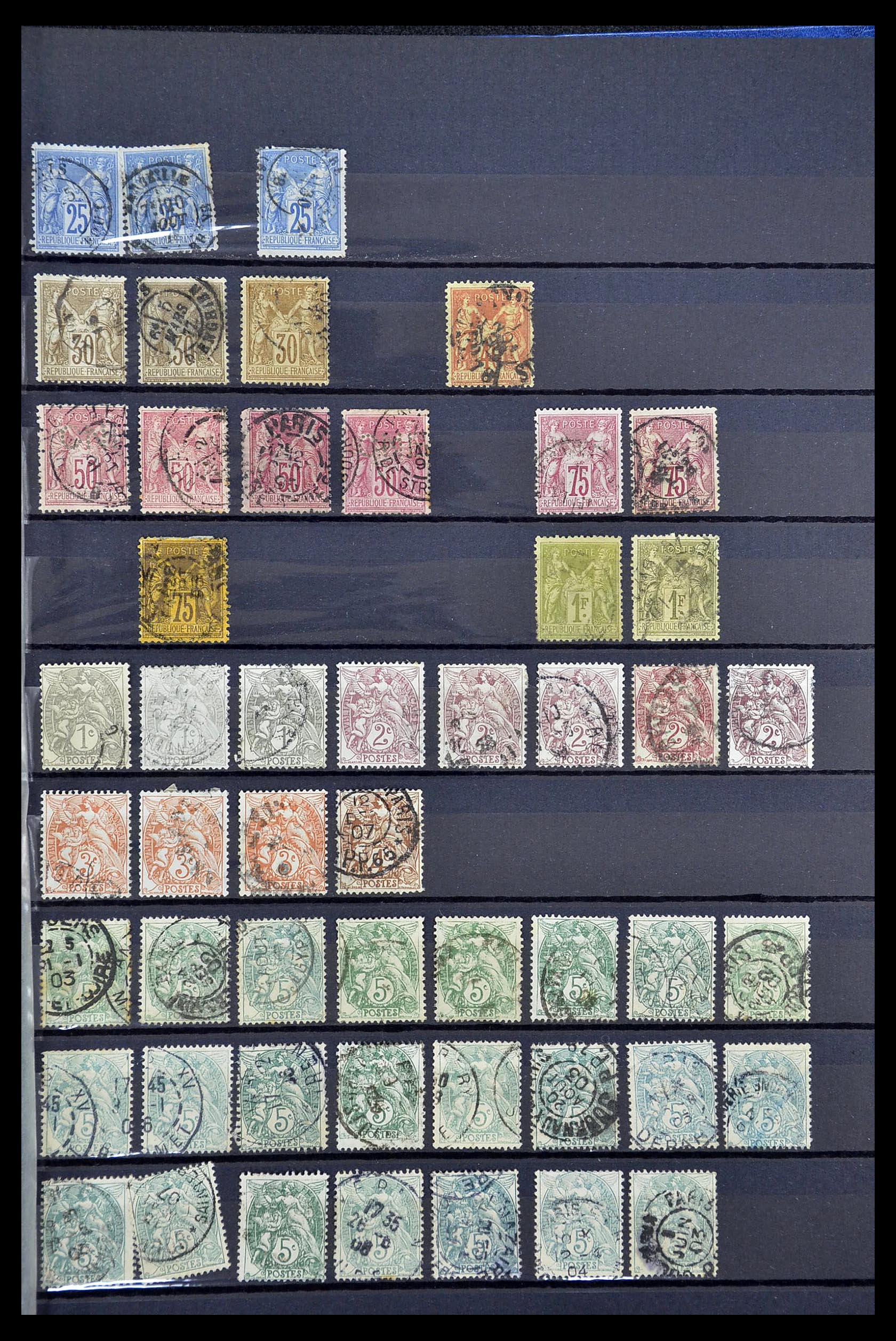 34604 023 - Postzegelverzameling 34604 Frankrijk 1853-1970.