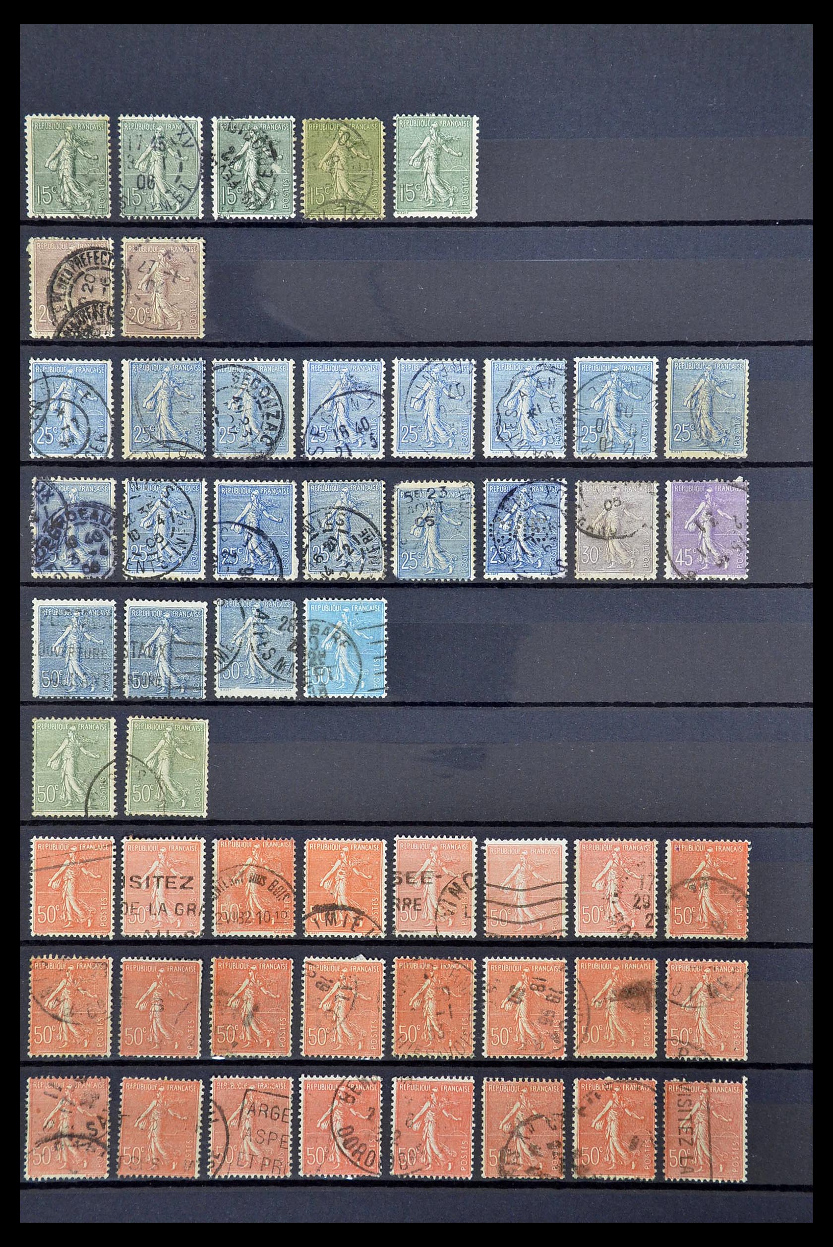 34604 026 - Postzegelverzameling 34604 Frankrijk 1853-1970.