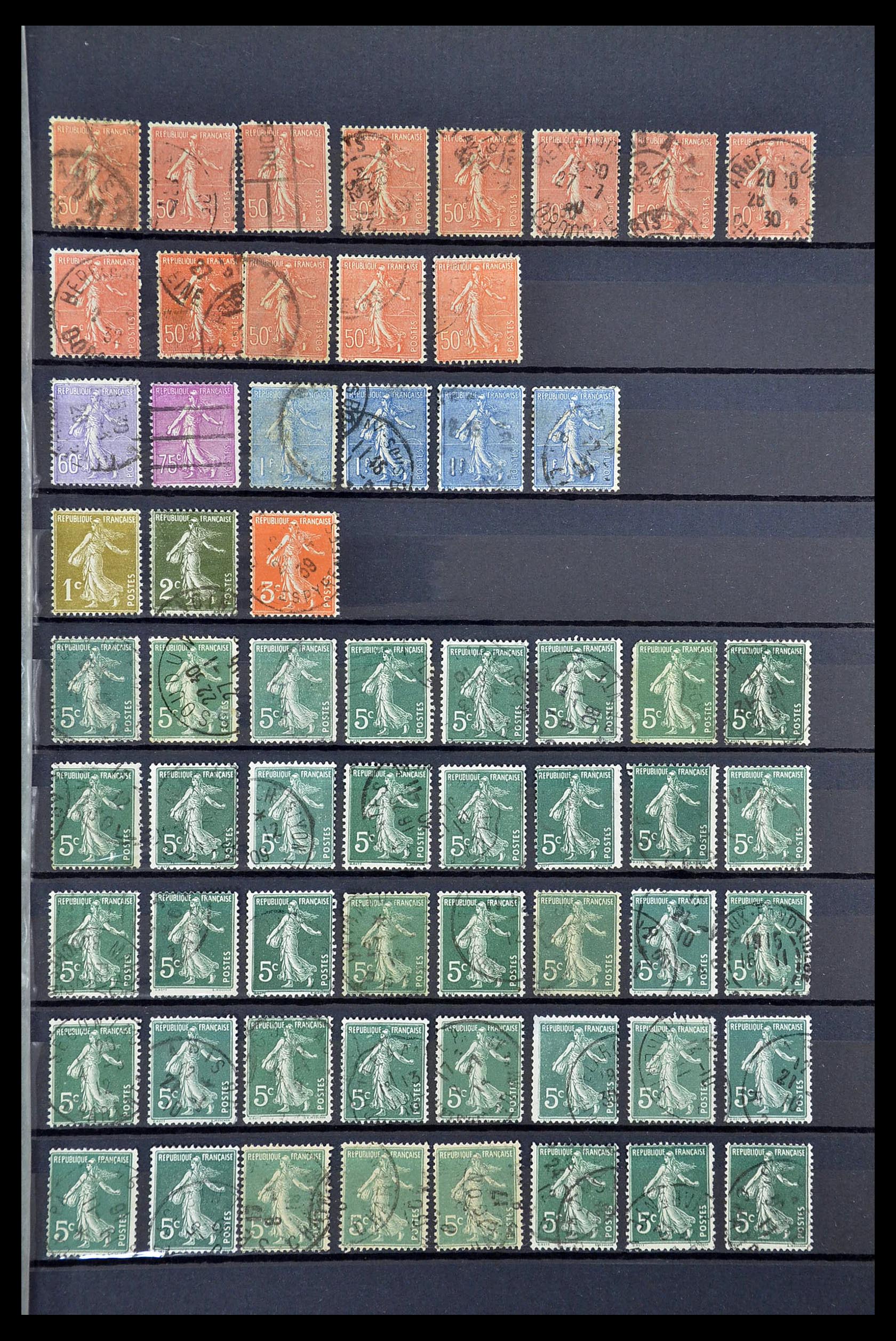 34604 027 - Postzegelverzameling 34604 Frankrijk 1853-1970.