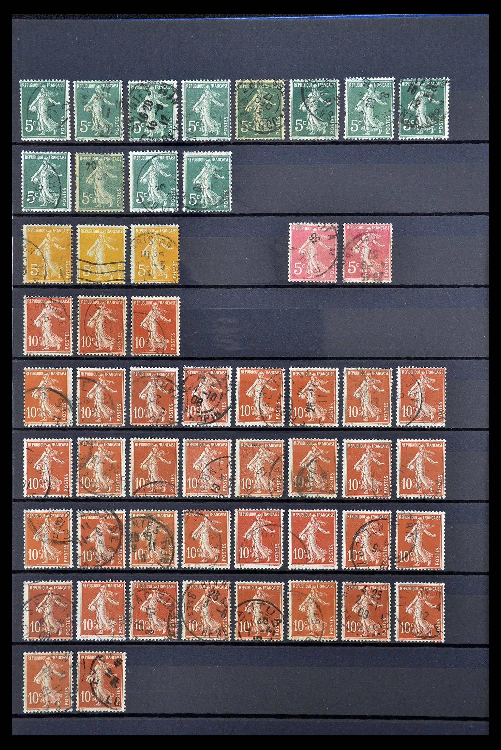 34604 028 - Postzegelverzameling 34604 Frankrijk 1853-1970.