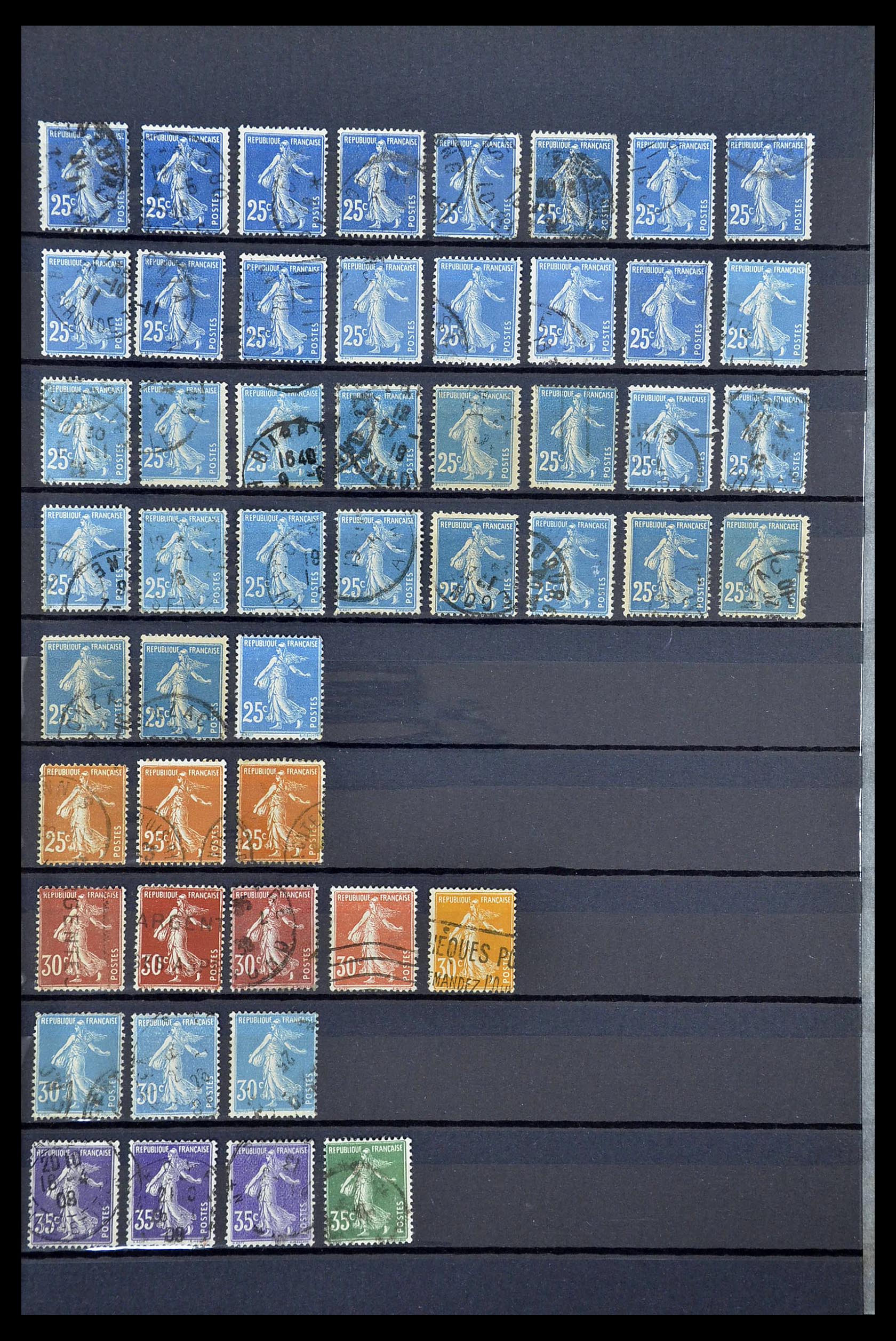 34604 030 - Postzegelverzameling 34604 Frankrijk 1853-1970.