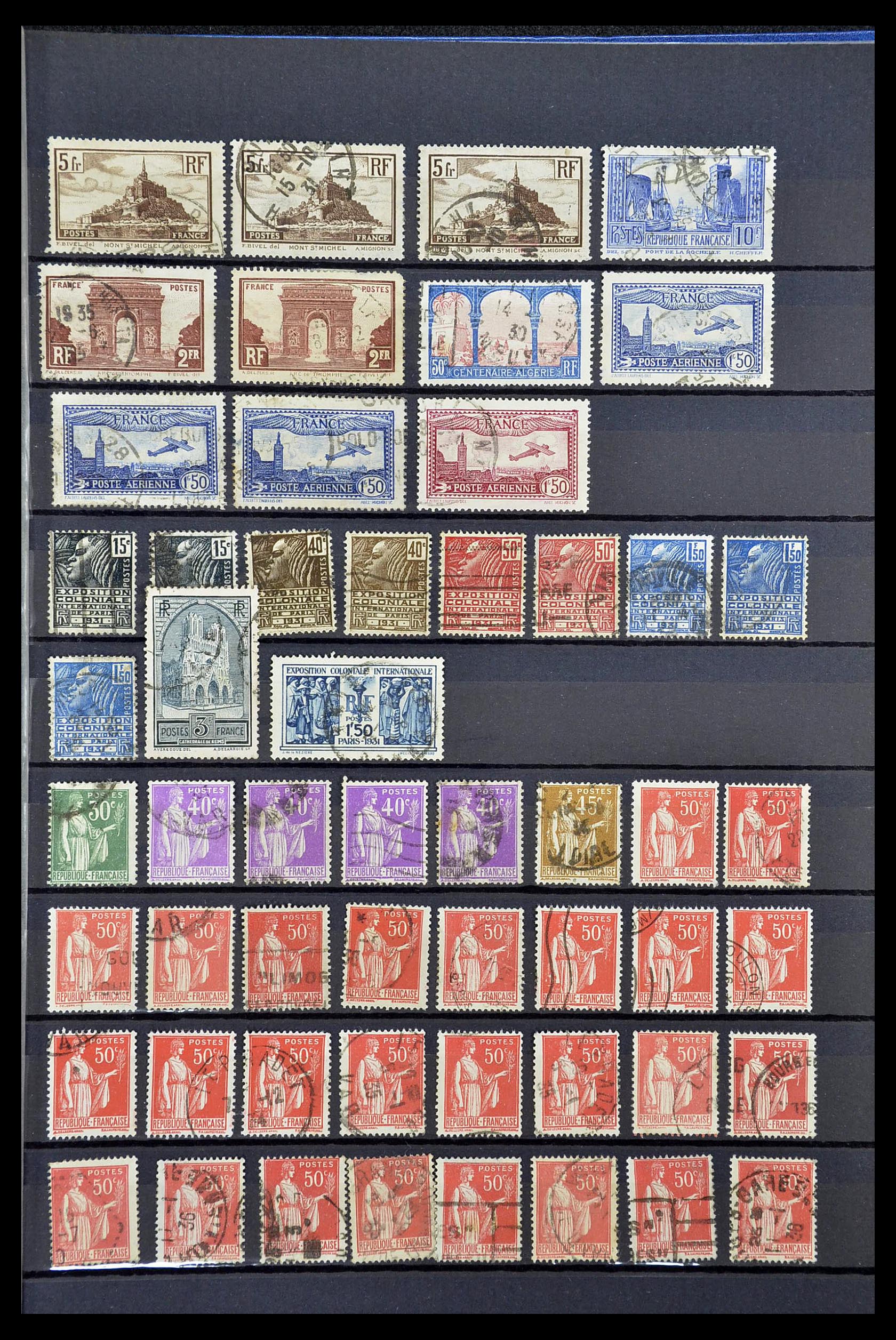 34604 033 - Postzegelverzameling 34604 Frankrijk 1853-1970.