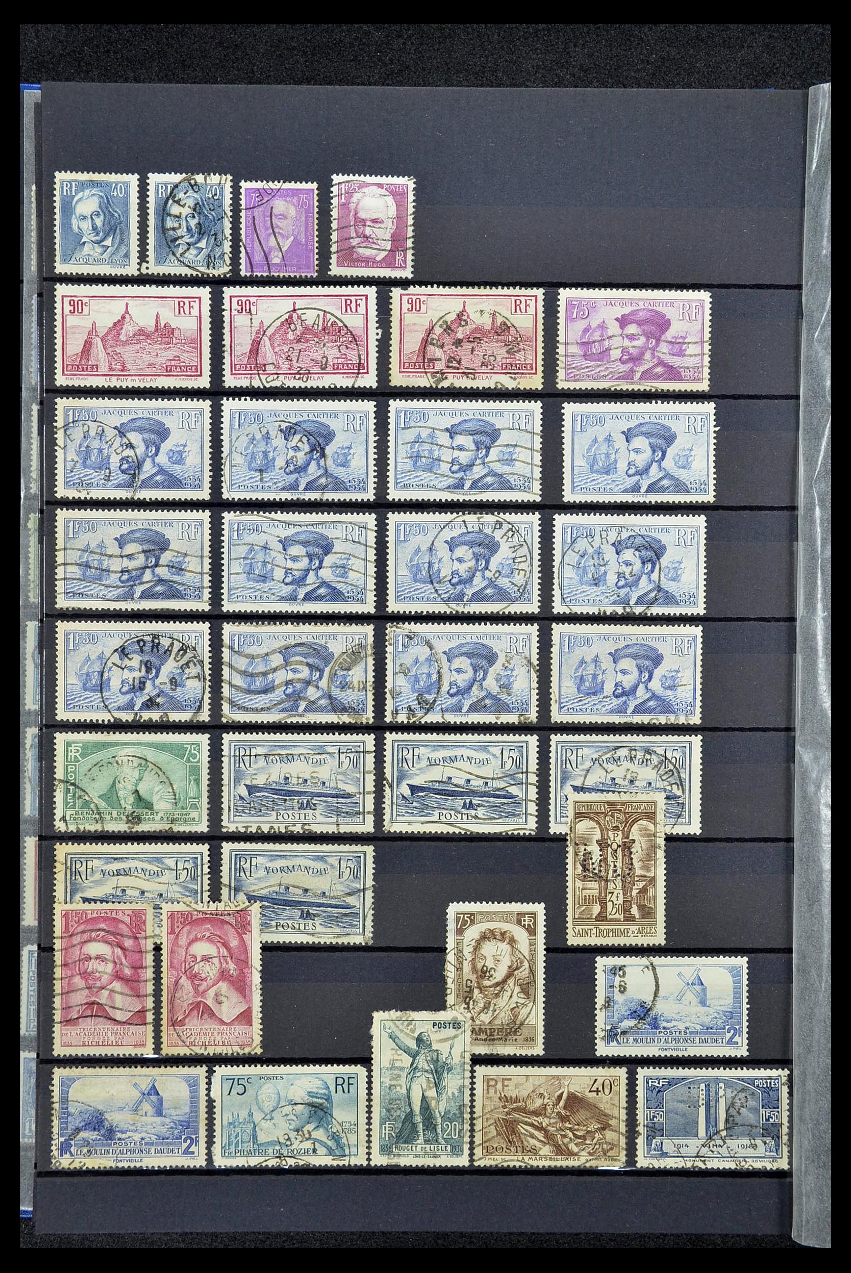 34604 036 - Postzegelverzameling 34604 Frankrijk 1853-1970.