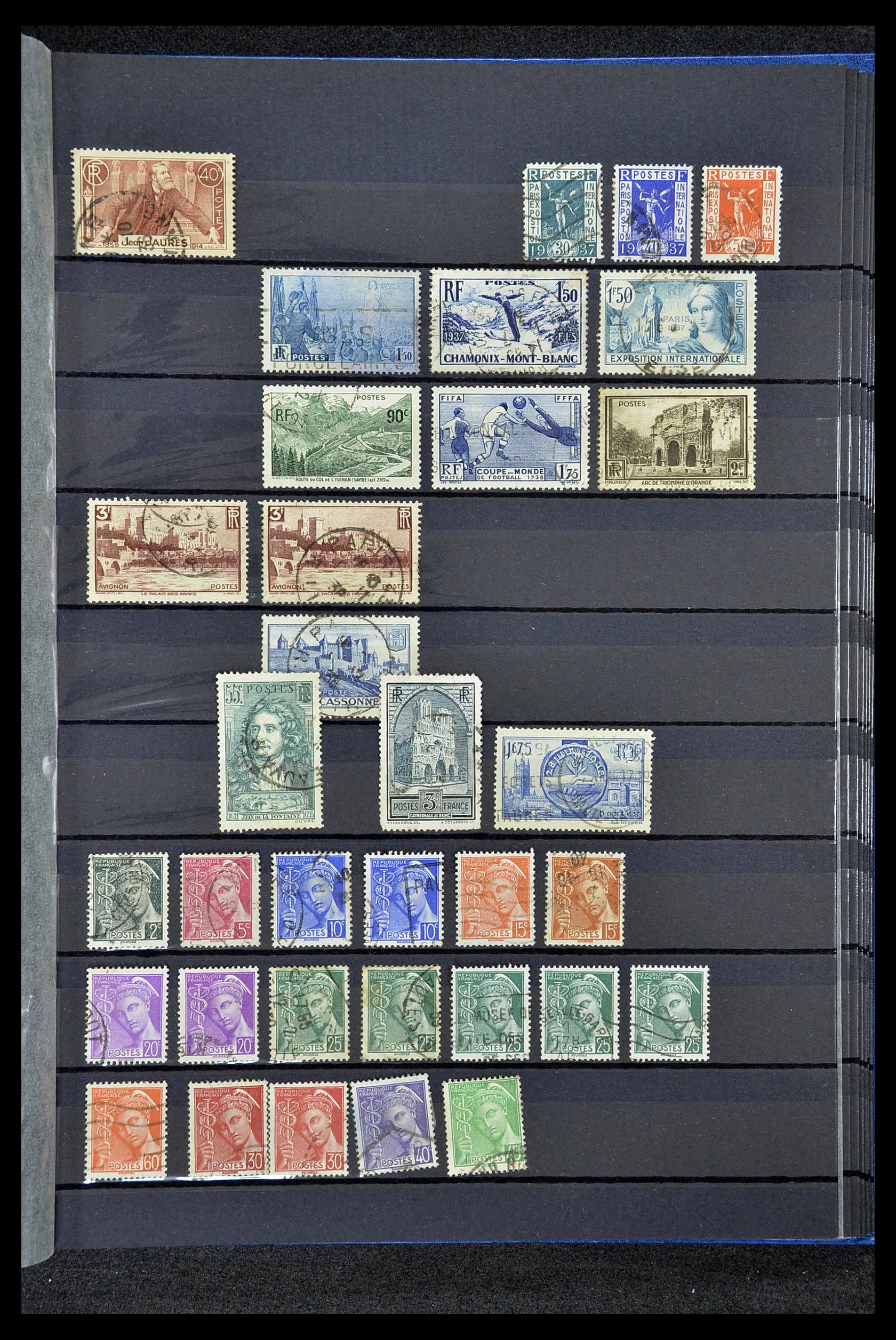34604 037 - Postzegelverzameling 34604 Frankrijk 1853-1970.