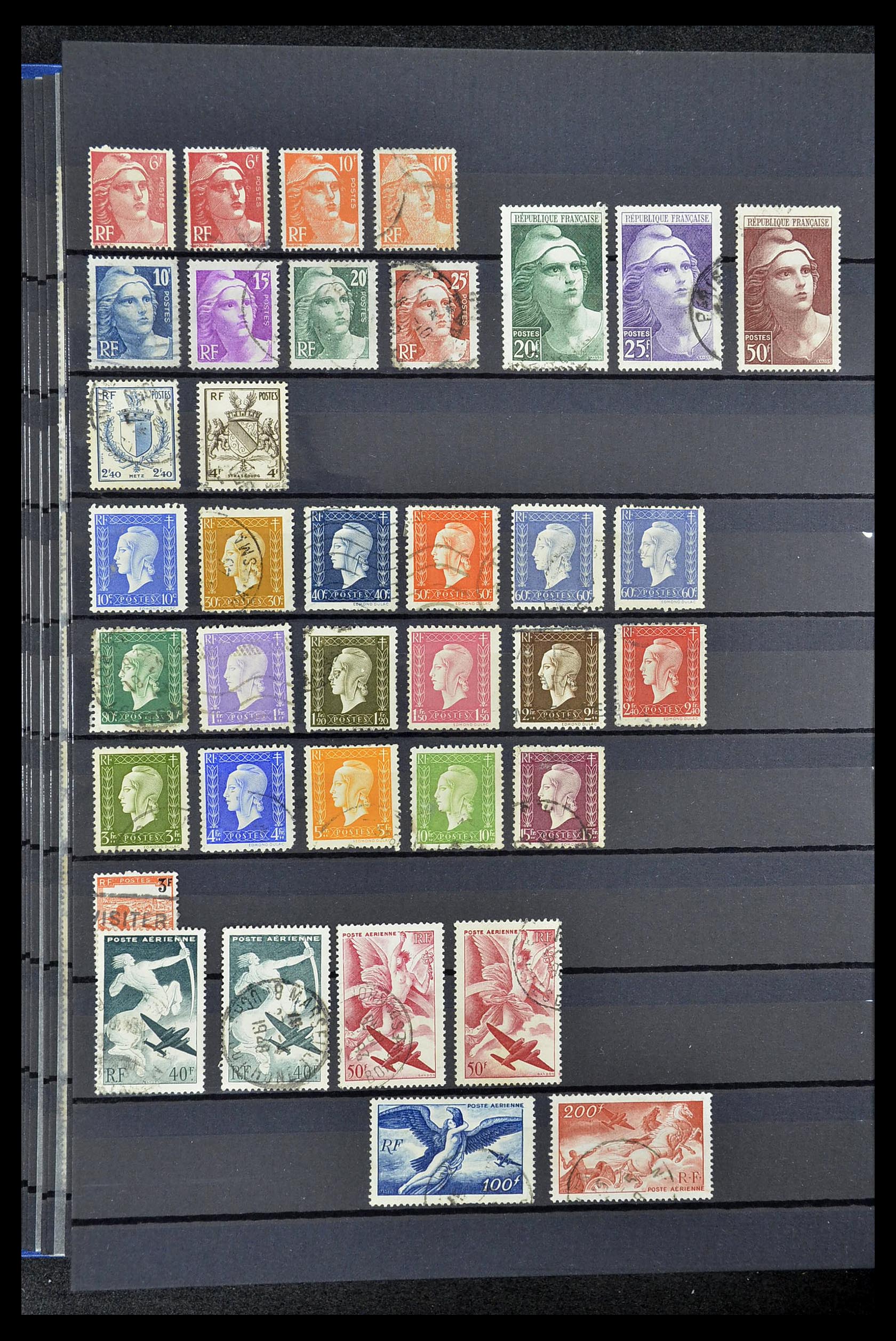 34604 040 - Postzegelverzameling 34604 Frankrijk 1853-1970.