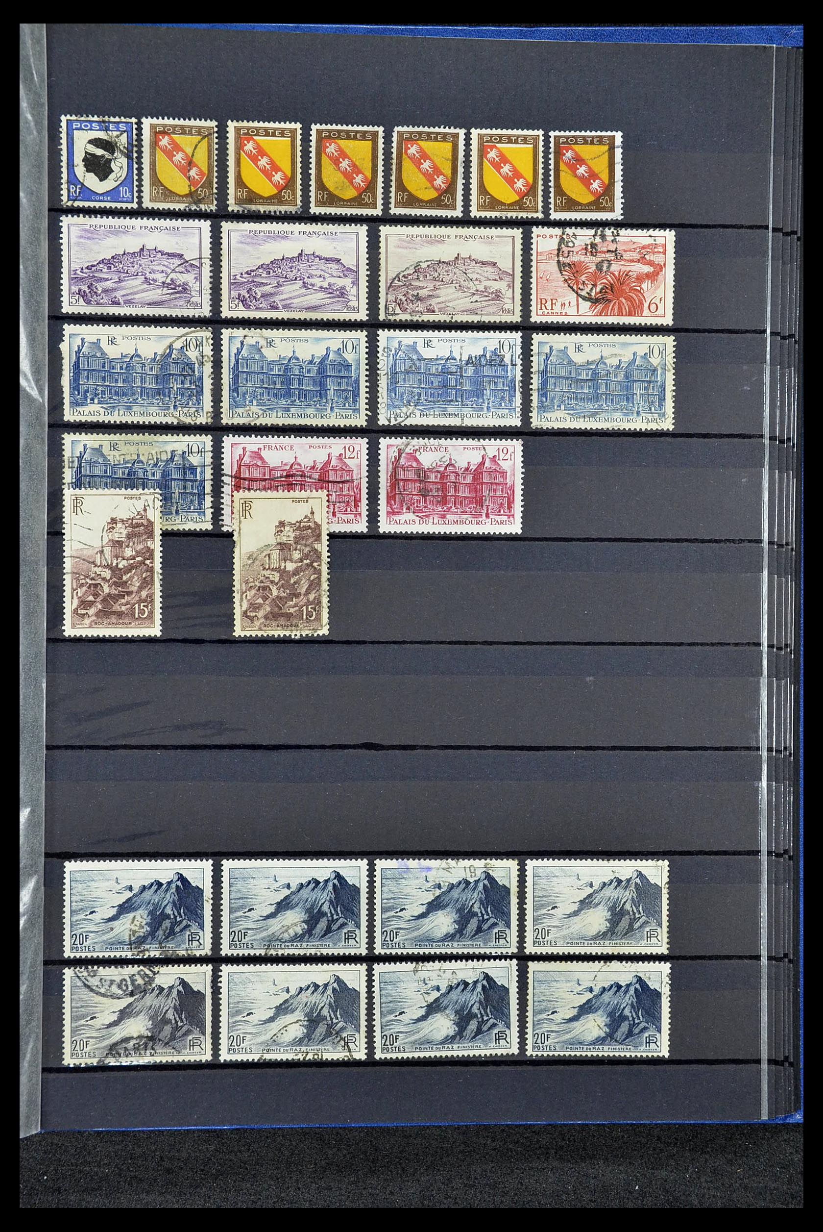 34604 041 - Postzegelverzameling 34604 Frankrijk 1853-1970.