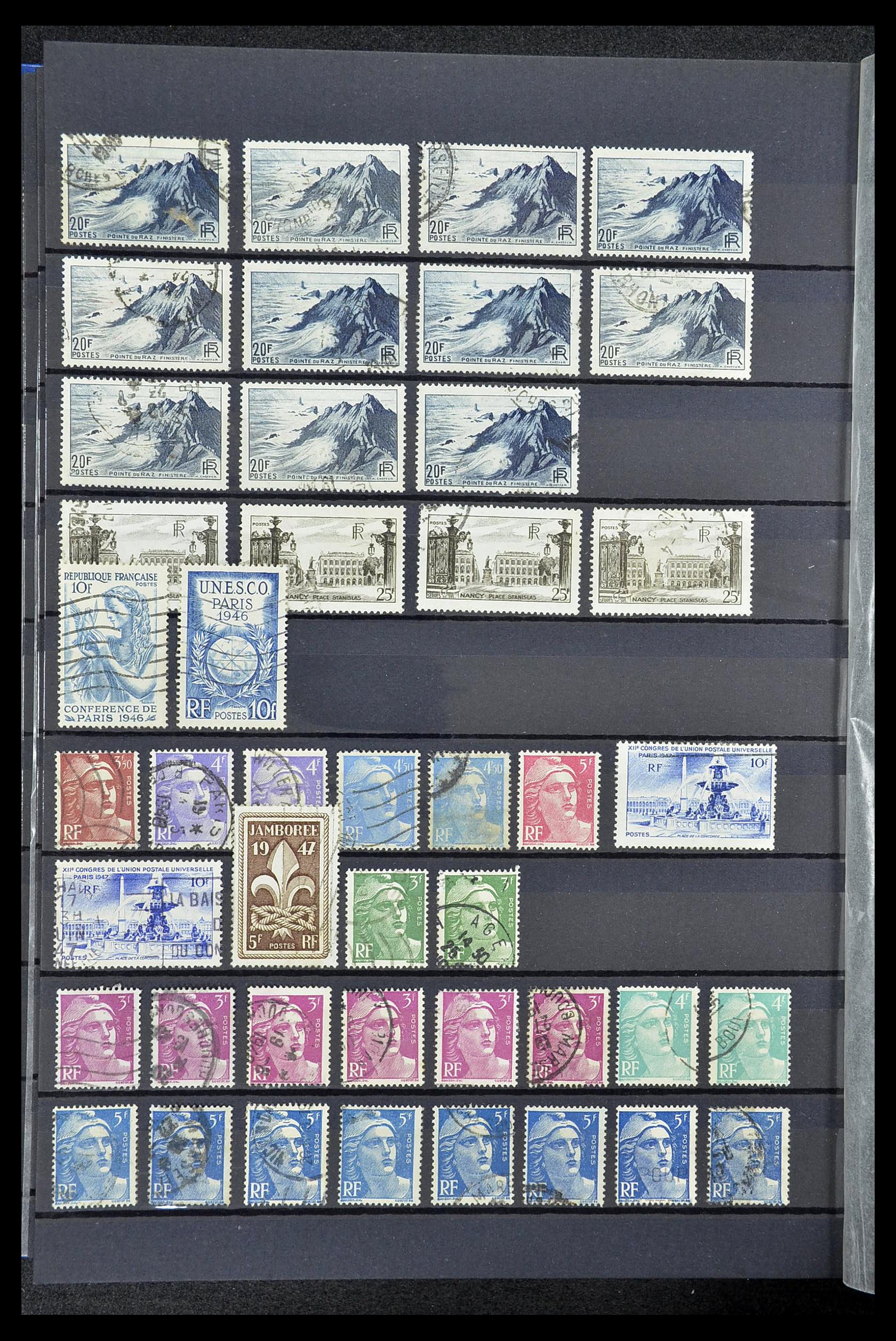34604 042 - Postzegelverzameling 34604 Frankrijk 1853-1970.