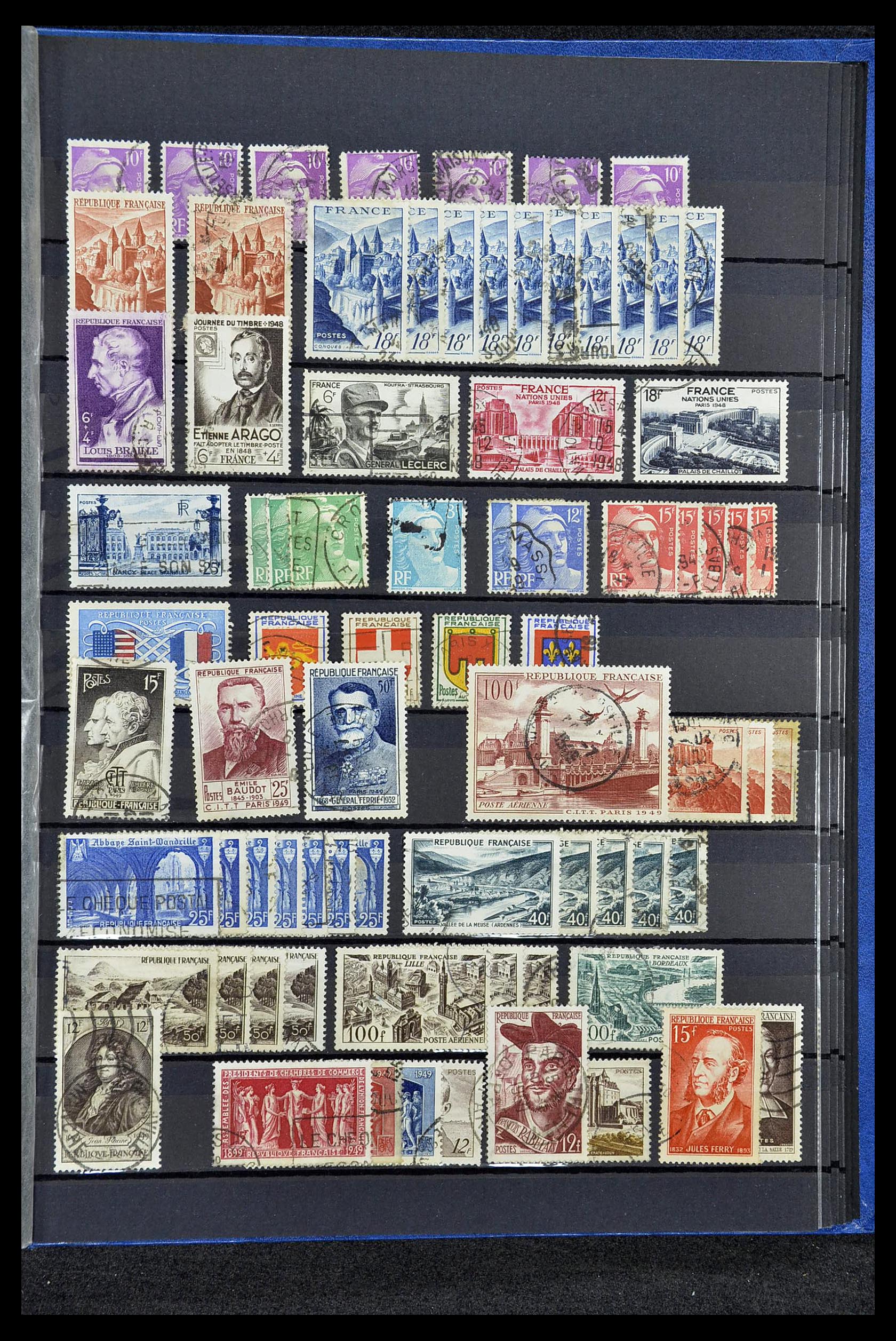 34604 043 - Postzegelverzameling 34604 Frankrijk 1853-1970.