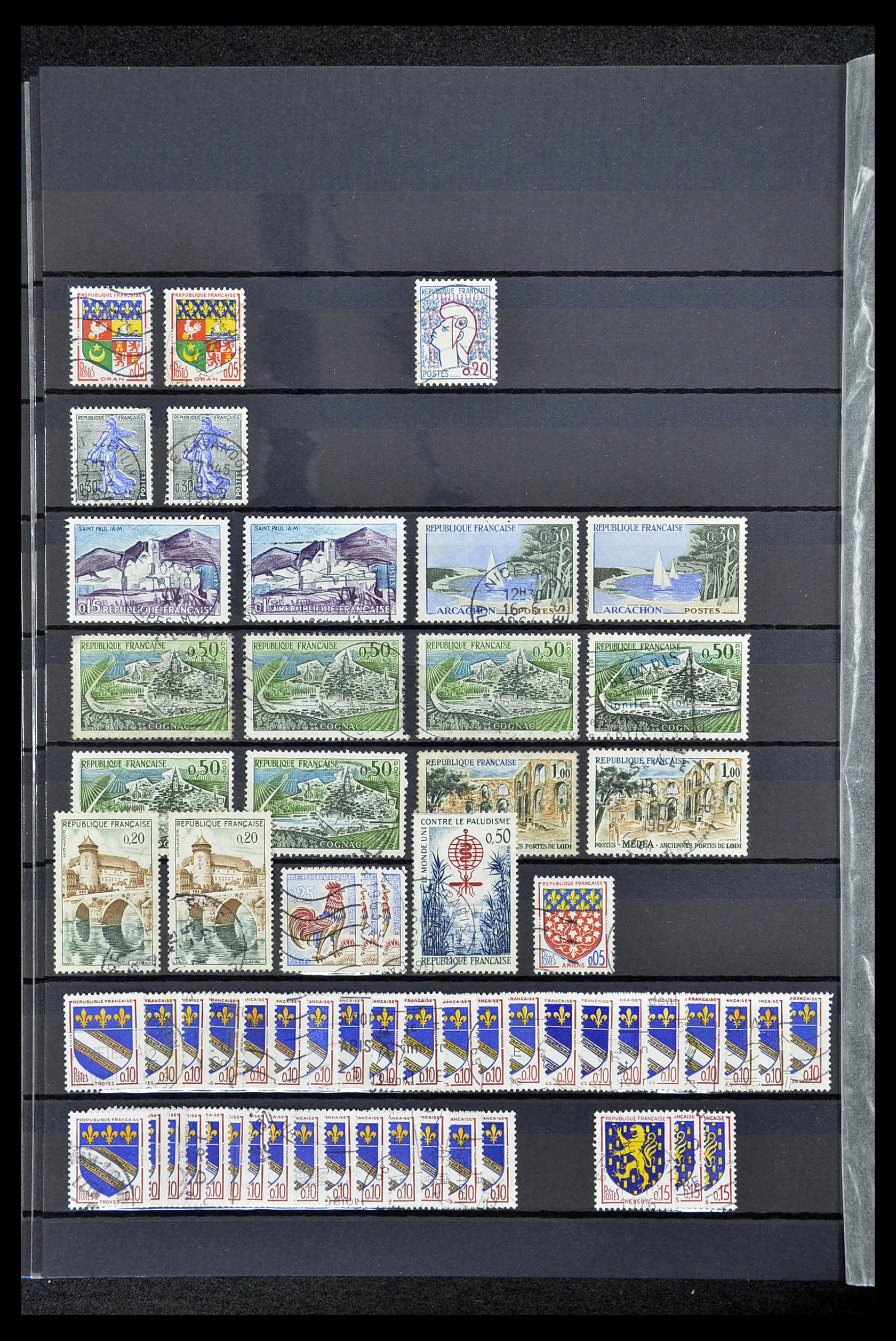 34604 048 - Postzegelverzameling 34604 Frankrijk 1853-1970.