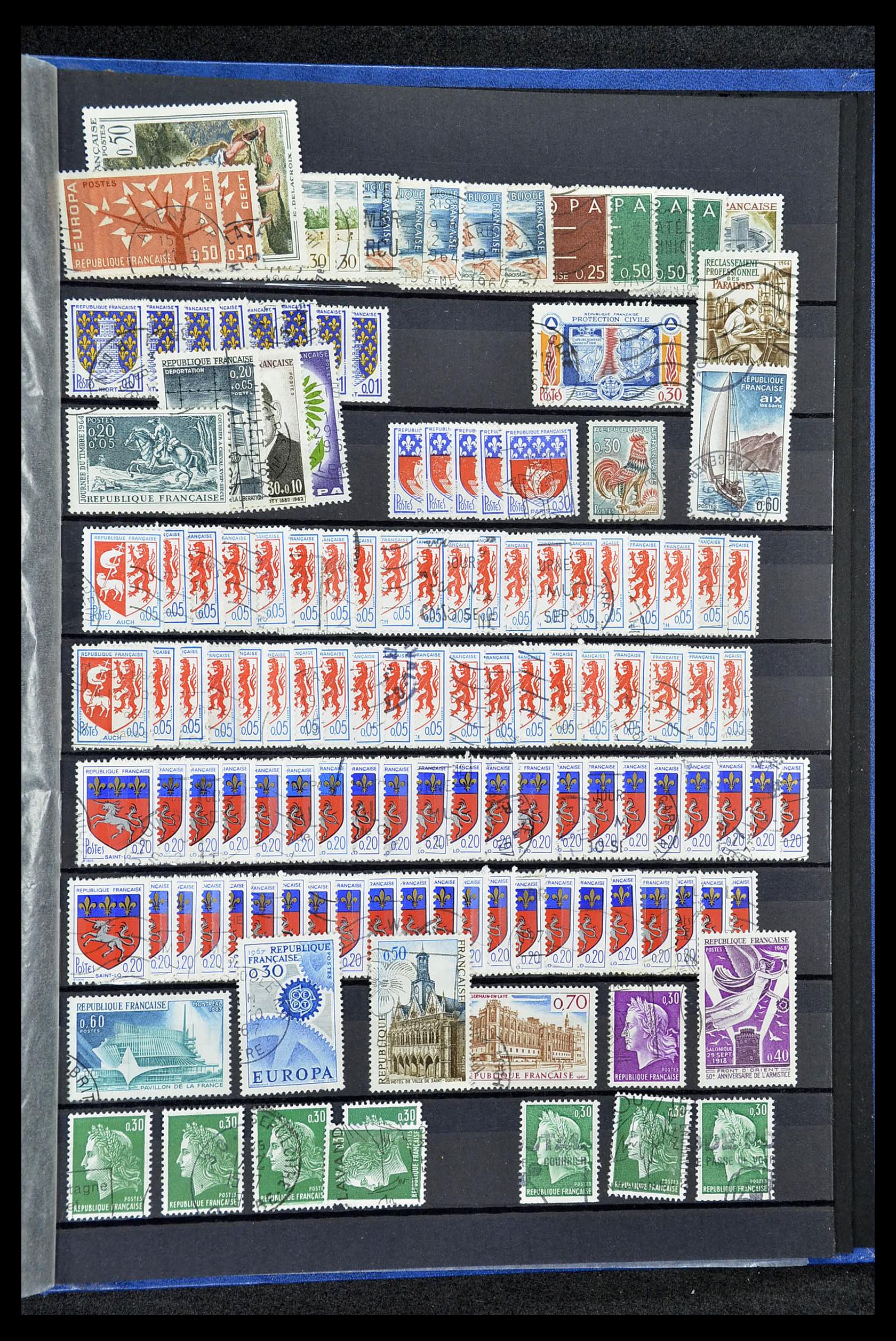 34604 049 - Postzegelverzameling 34604 Frankrijk 1853-1970.