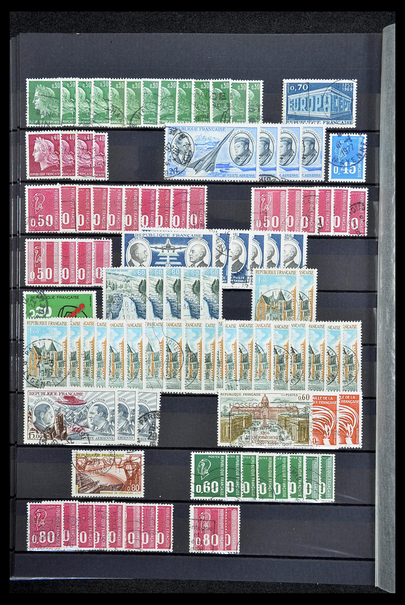 34604 050 - Postzegelverzameling 34604 Frankrijk 1853-1970.