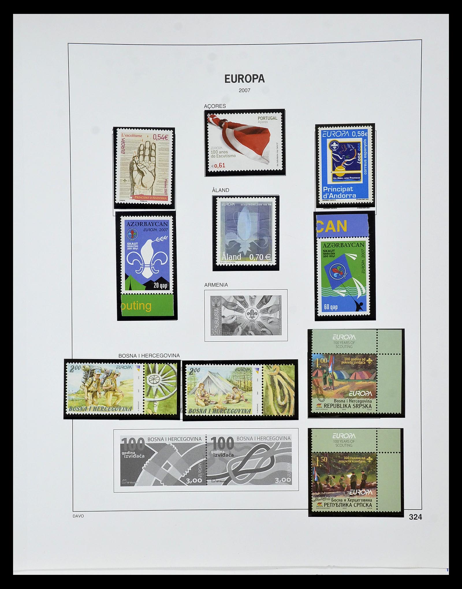 34605 004 - Postzegelverzameling 34605 Europa CEPT 1949-2010.