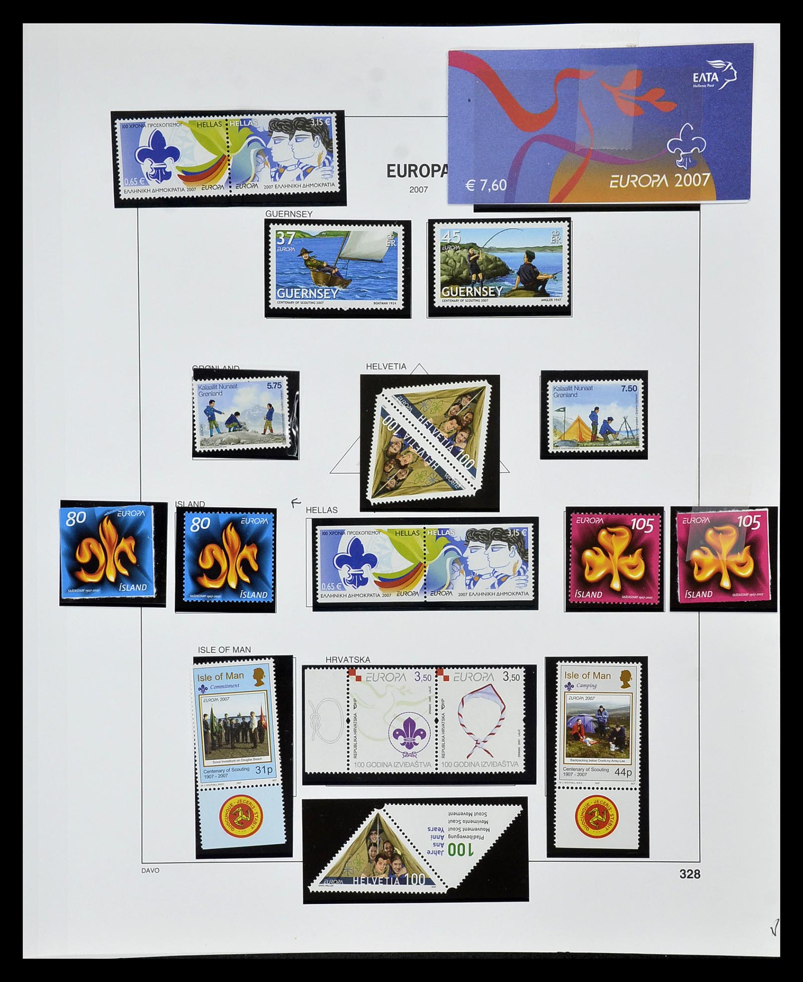 34605 012 - Postzegelverzameling 34605 Europa CEPT 1949-2010.