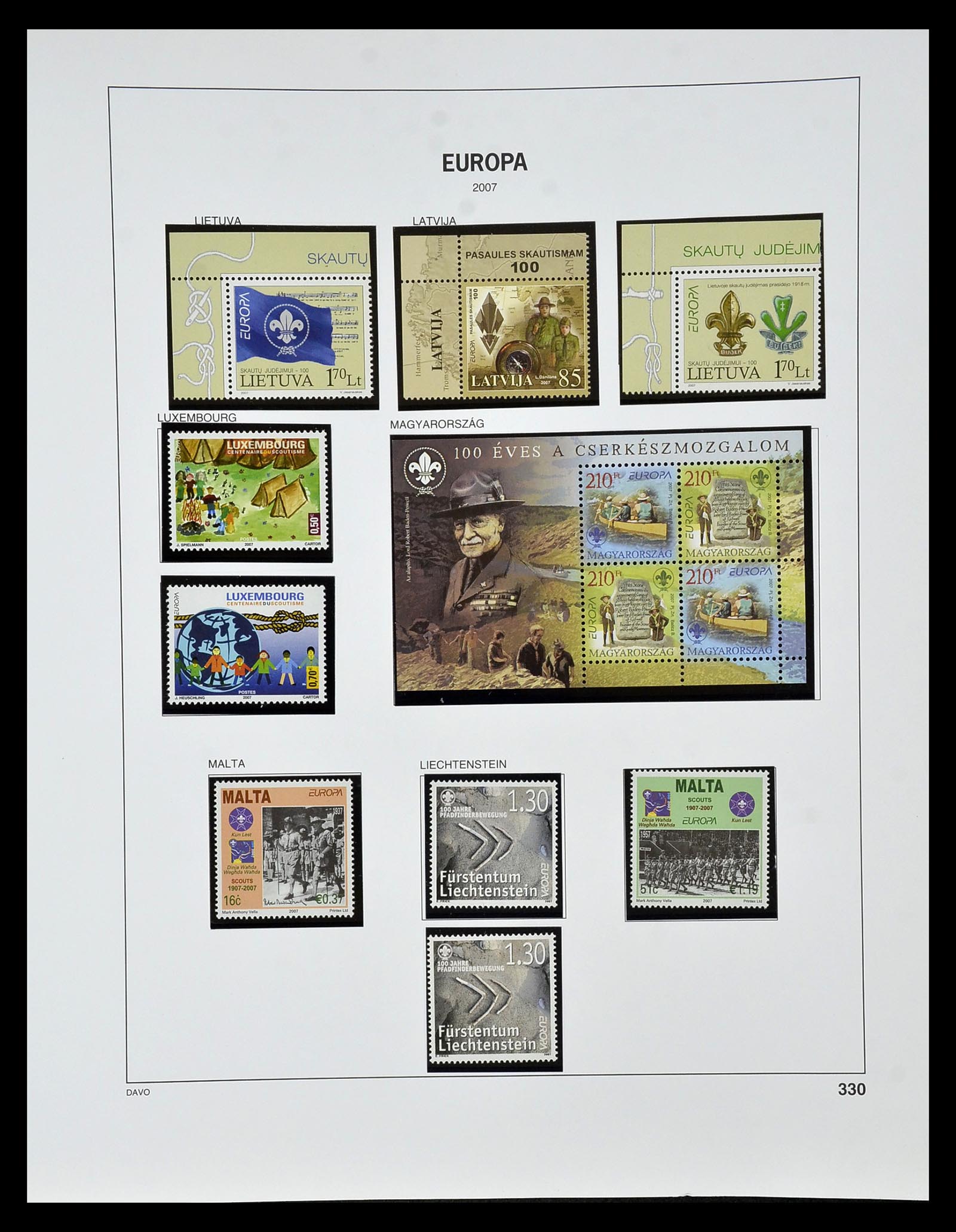 34605 015 - Postzegelverzameling 34605 Europa CEPT 1949-2010.