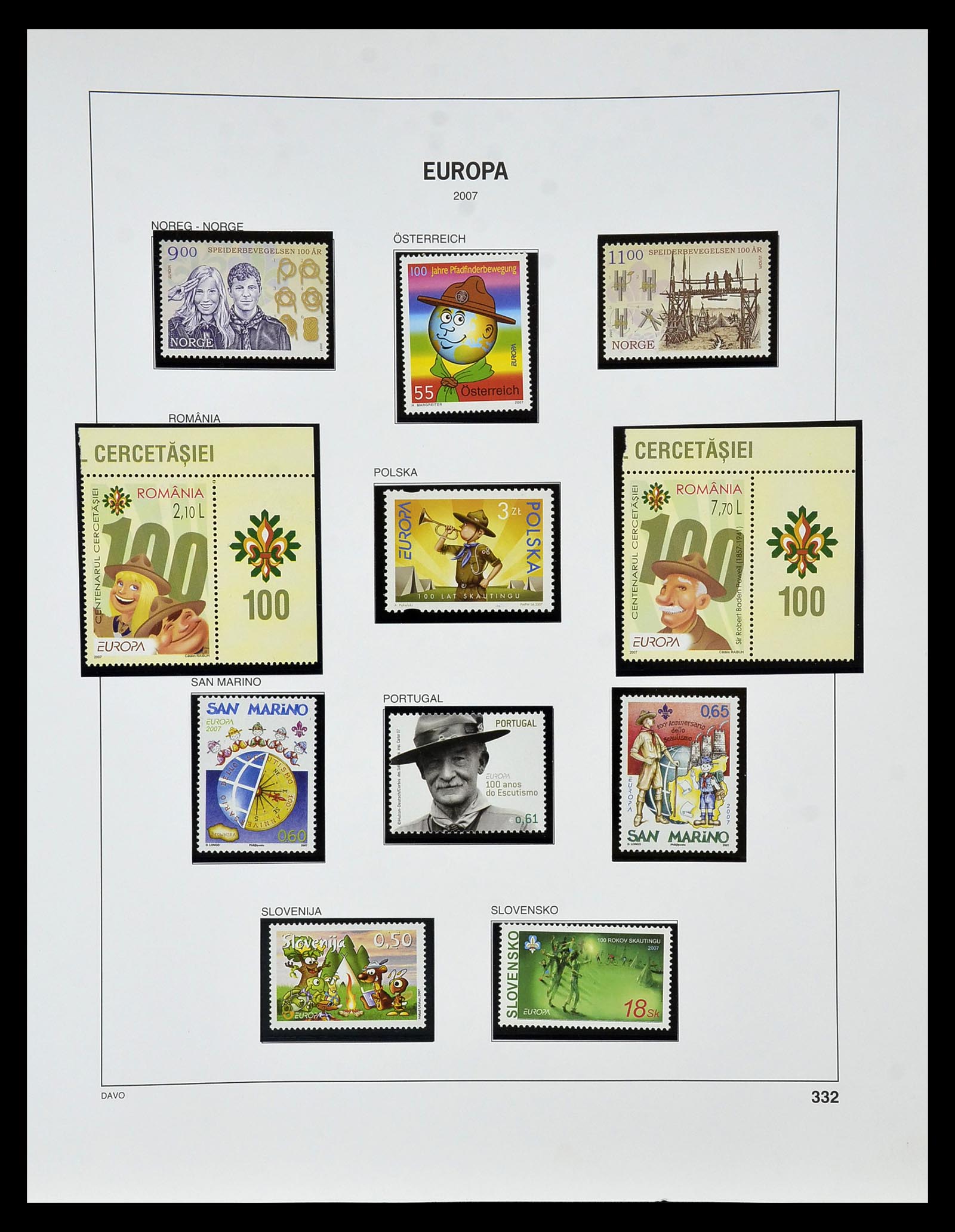 34605 019 - Postzegelverzameling 34605 Europa CEPT 1949-2010.