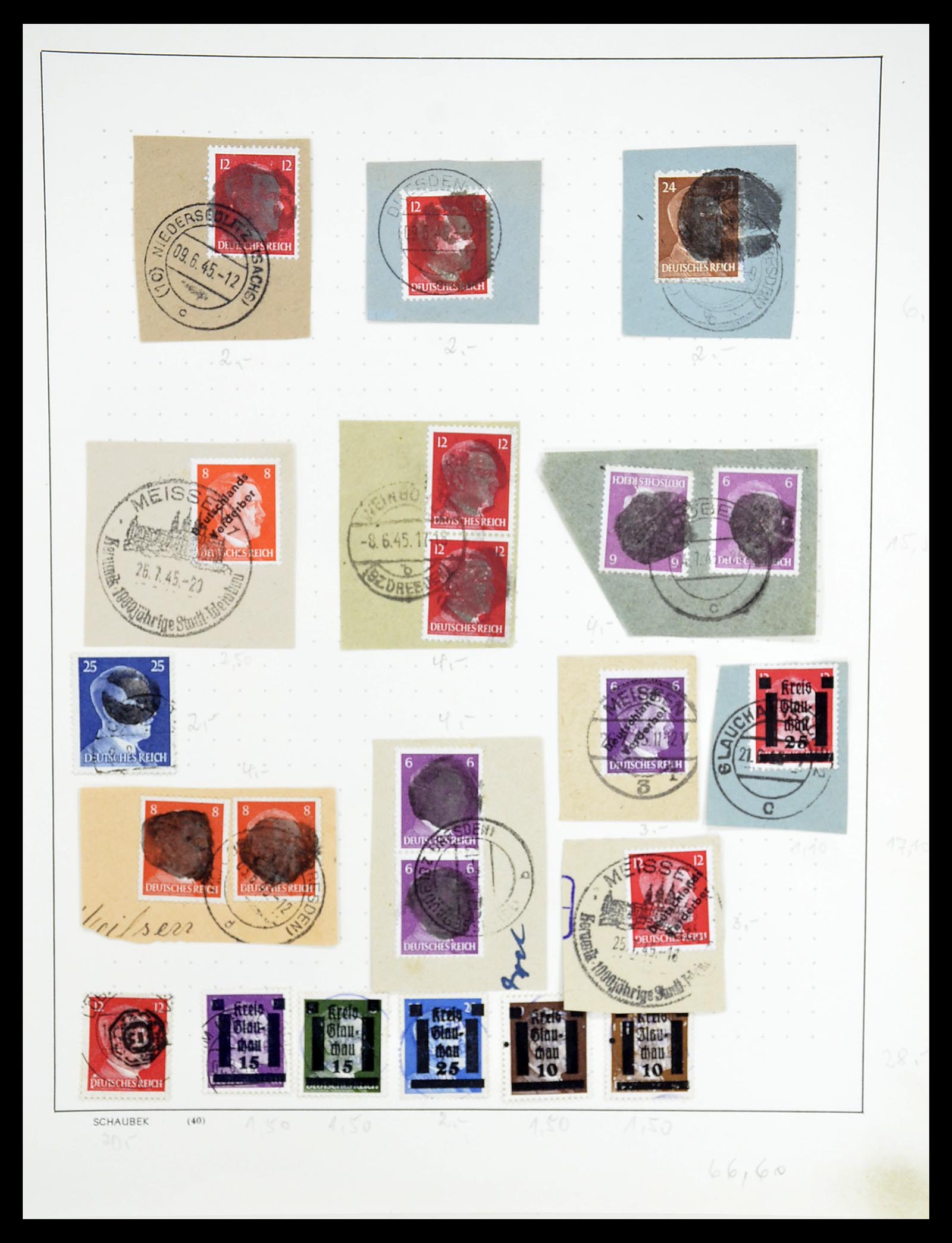 34607 001 - Postzegelverzameling 34607 Sovjetzone 1945-1948.