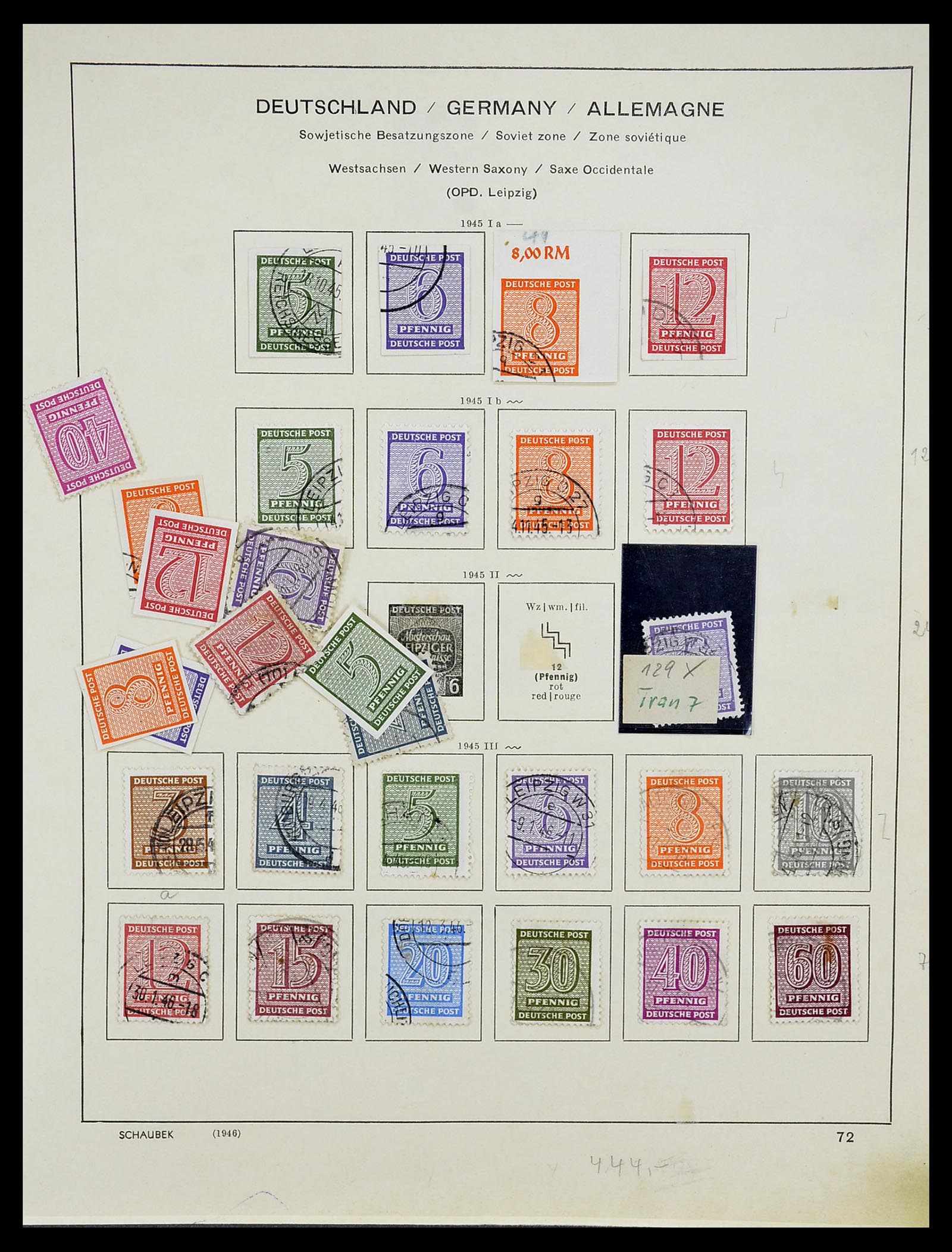 34607 008 - Stamp Collection 34607 Sovietzone 1945-1948.
