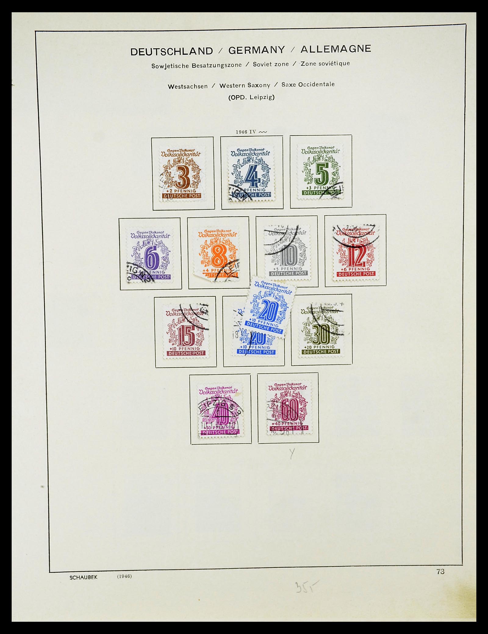 34607 011 - Stamp Collection 34607 Sovietzone 1945-1948.