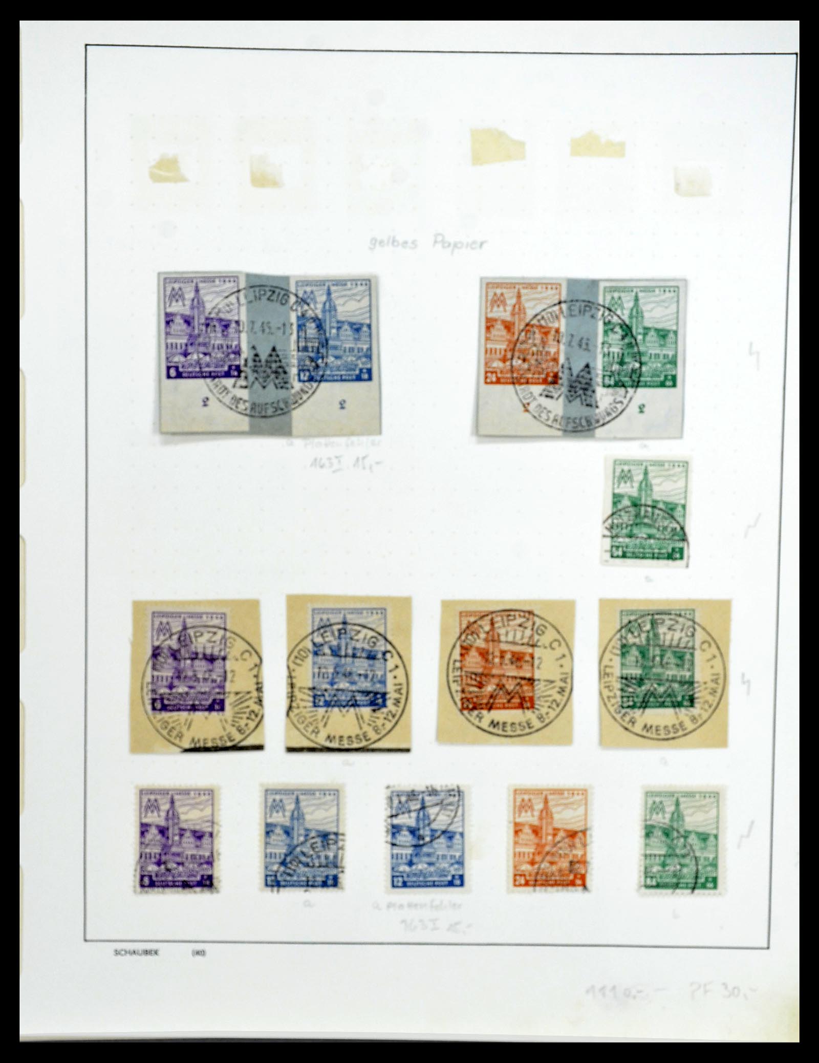 34607 013 - Postzegelverzameling 34607 Sovjetzone 1945-1948.