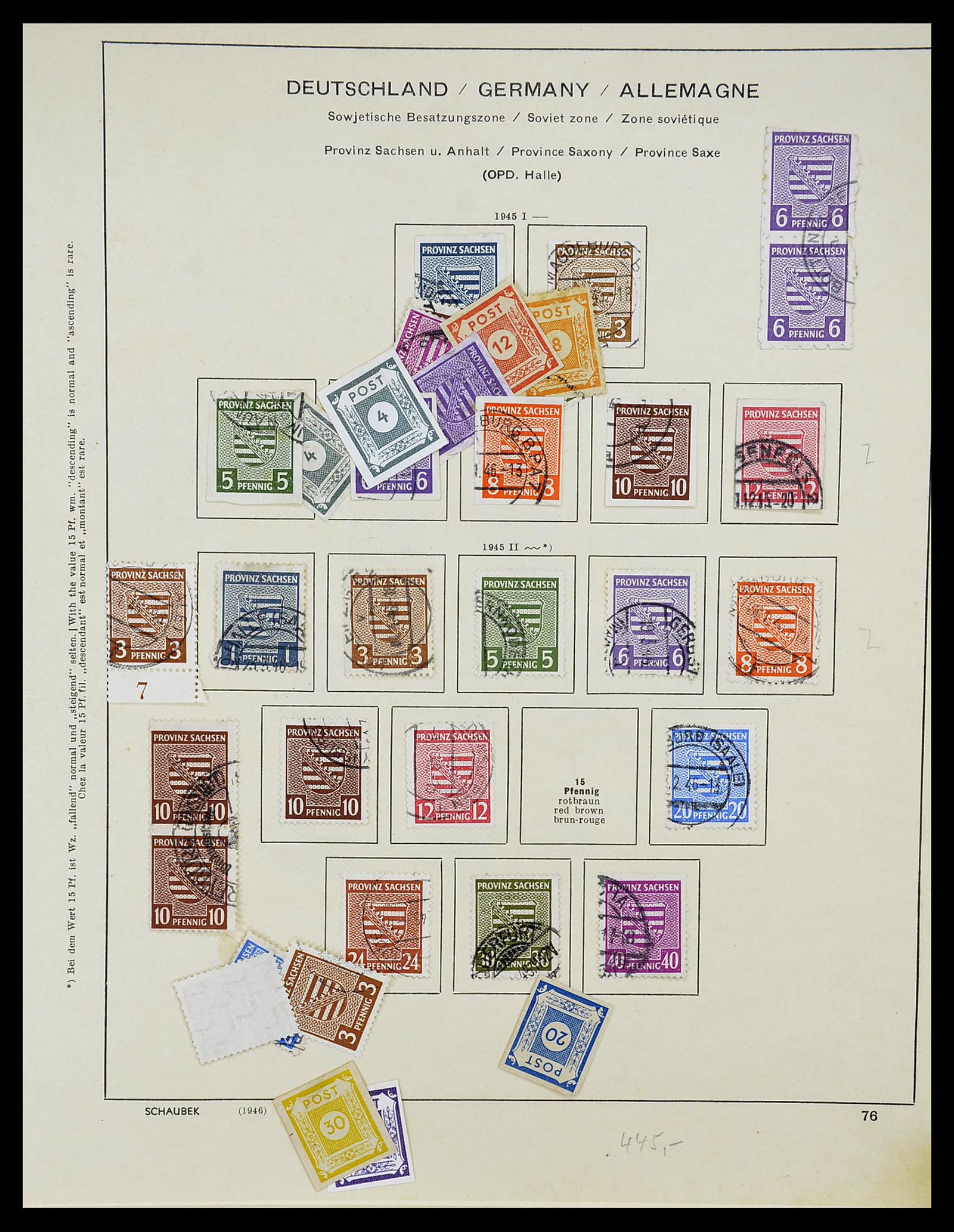 34607 015 - Stamp Collection 34607 Sovietzone 1945-1948.