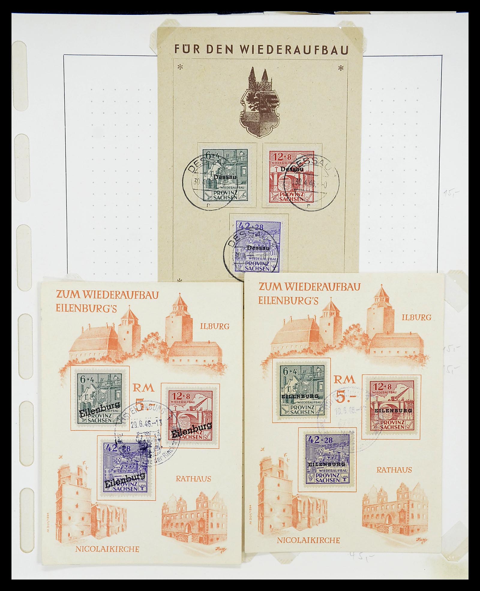 34607 018 - Postzegelverzameling 34607 Sovjetzone 1945-1948.