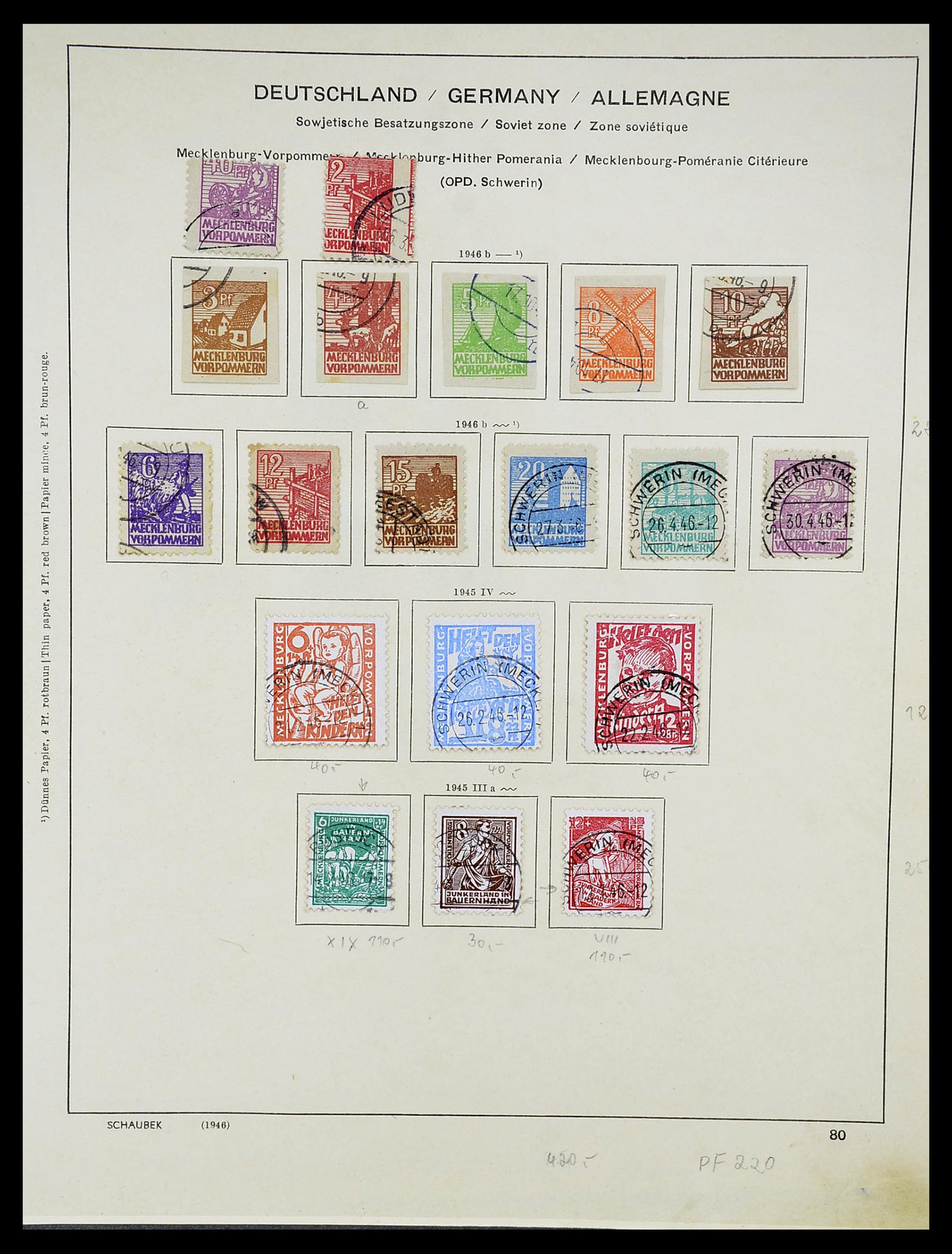 34607 024 - Stamp Collection 34607 Sovietzone 1945-1948.
