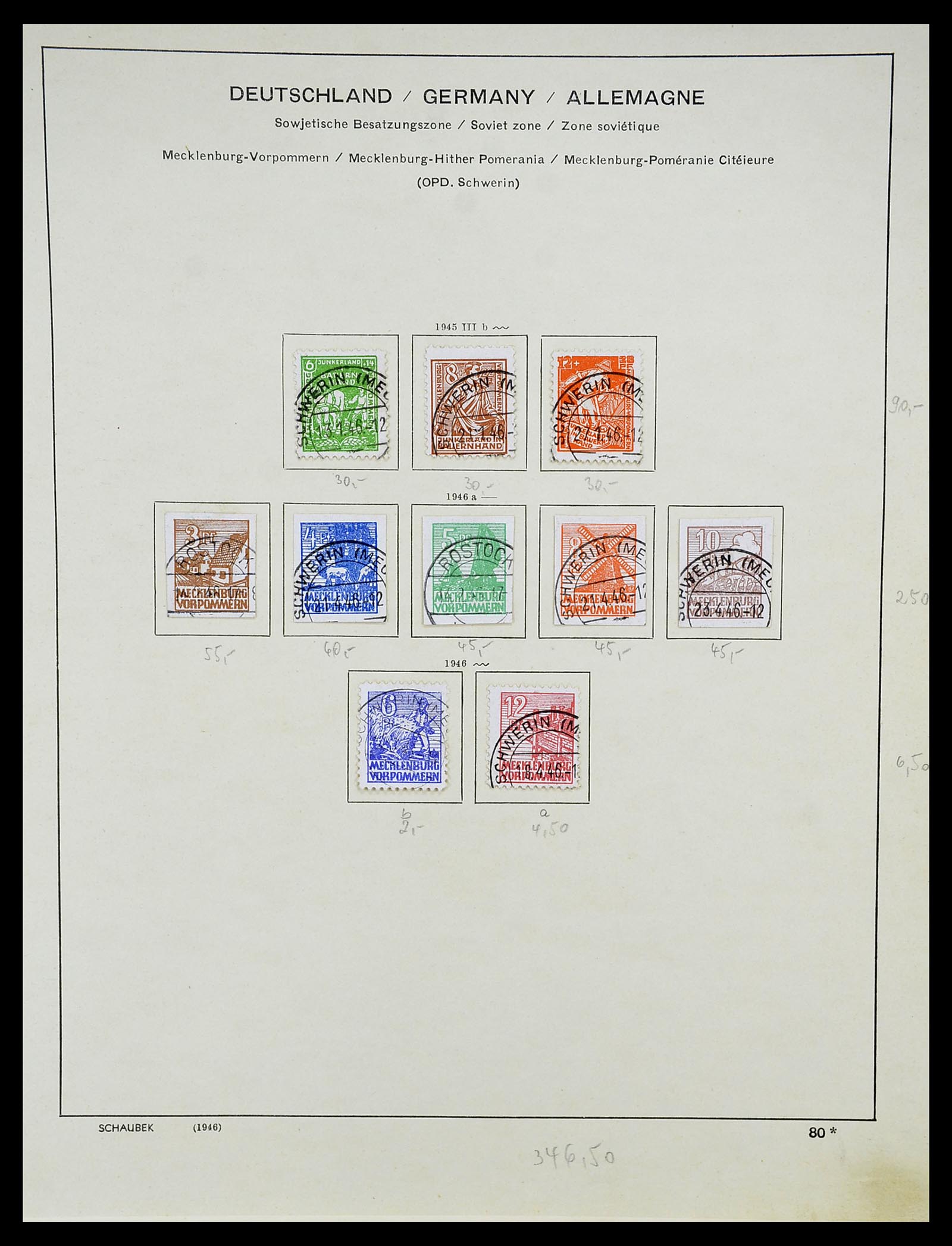 34607 025 - Stamp Collection 34607 Sovietzone 1945-1948.