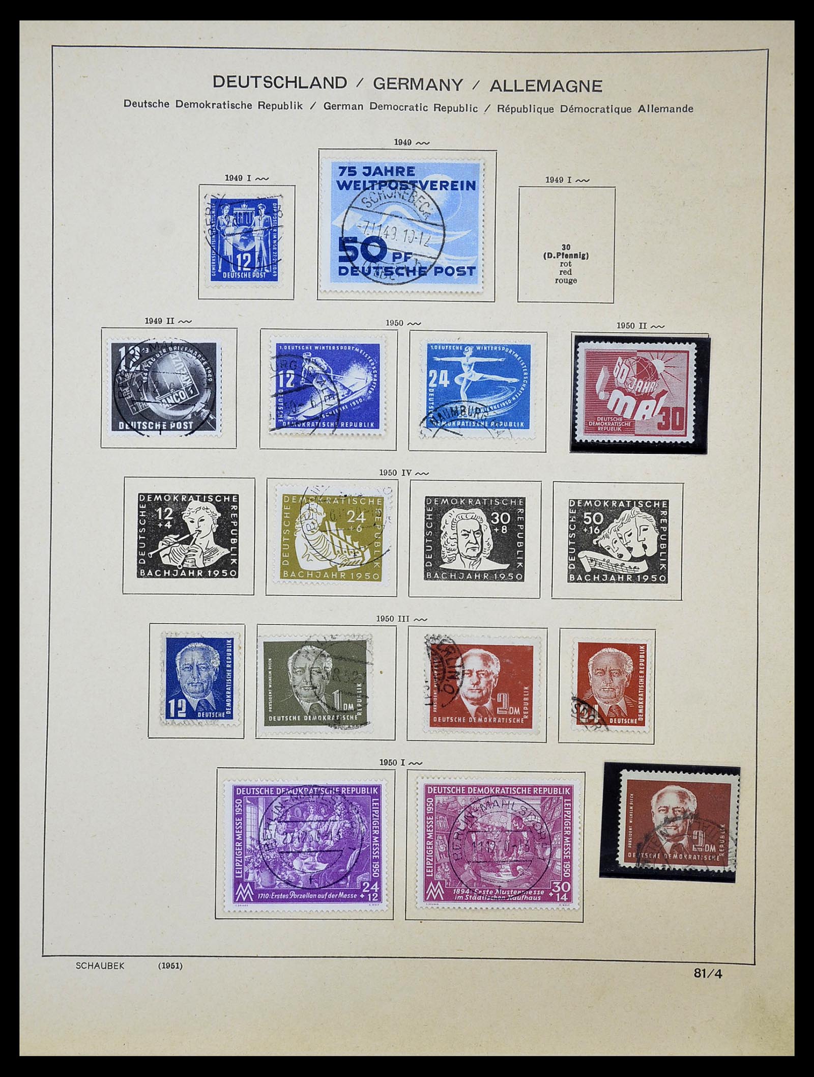34608 001 - Postzegelverzameling 34608 Sovjet Zone en DDR 1945-1972.