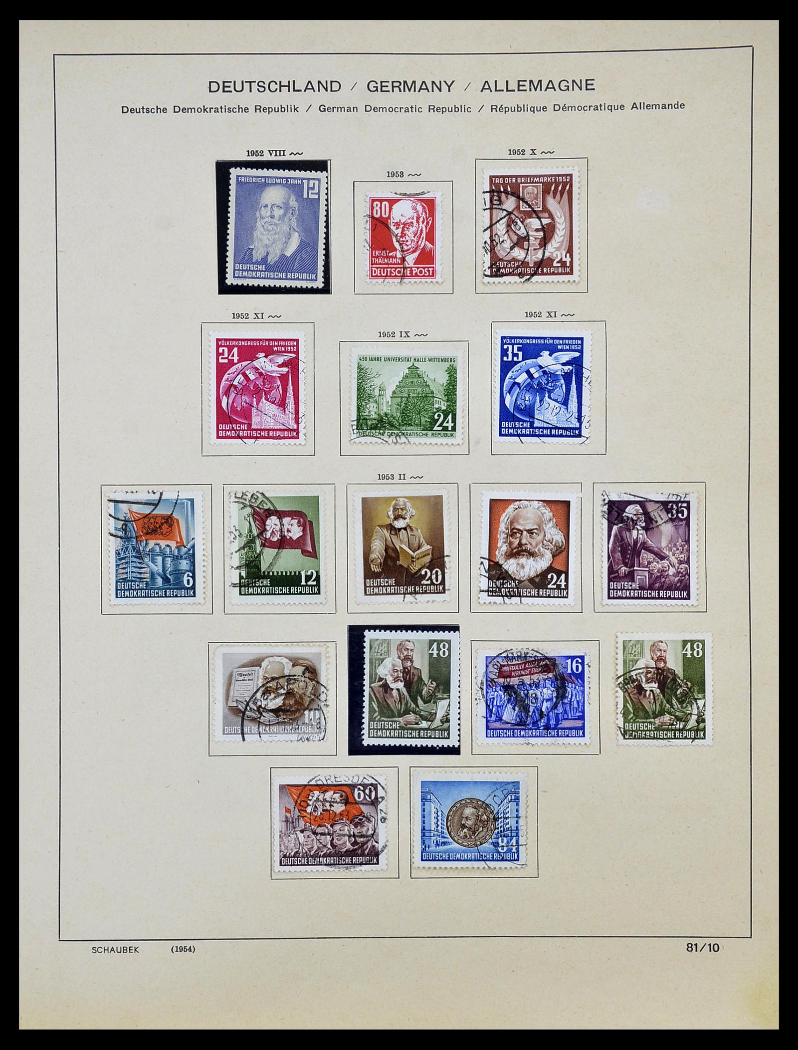 34608 007 - Stamp Collection 34608 Soviet Zone and GDR 1945-1972.