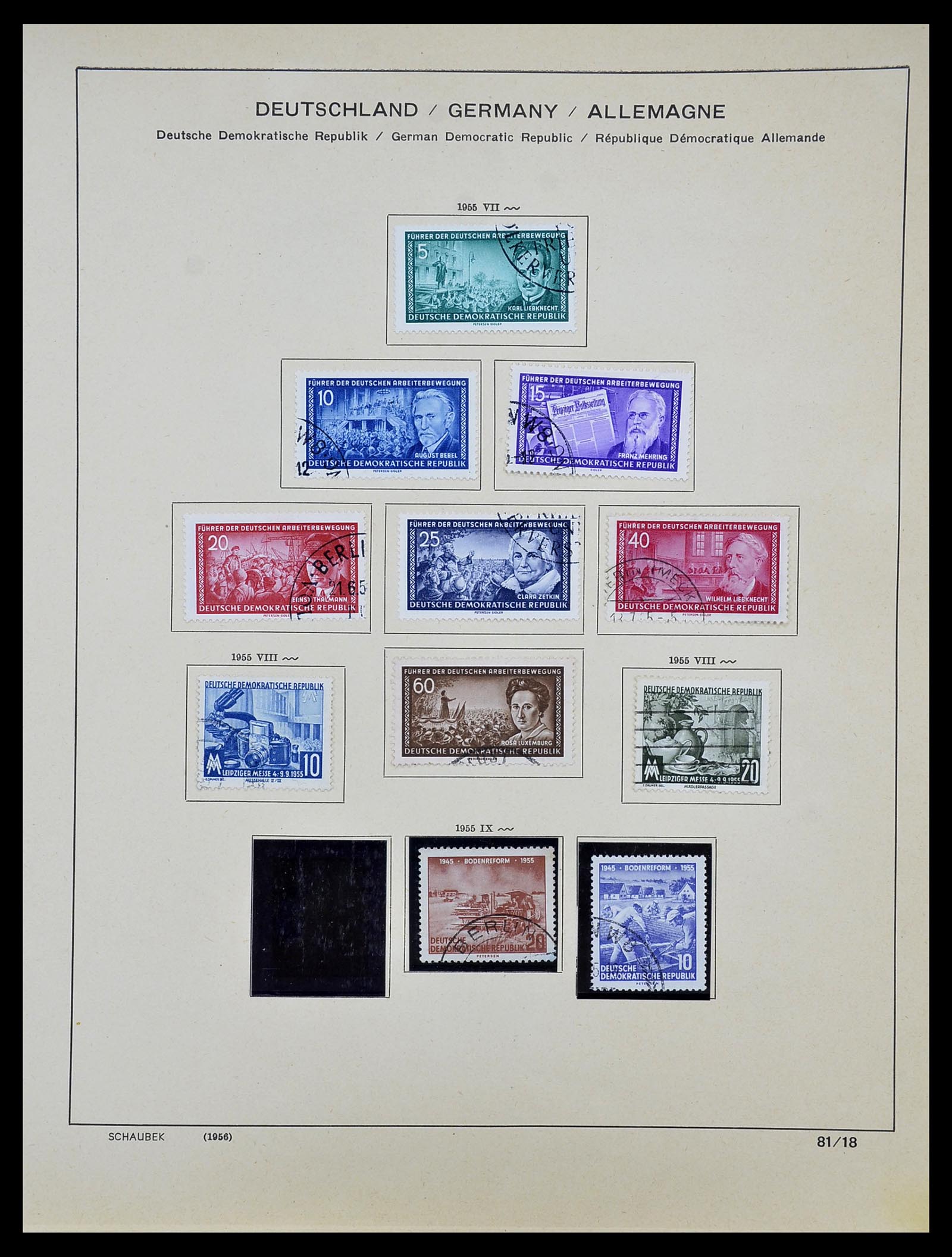 34608 016 - Postzegelverzameling 34608 Sovjet Zone en DDR 1945-1972.