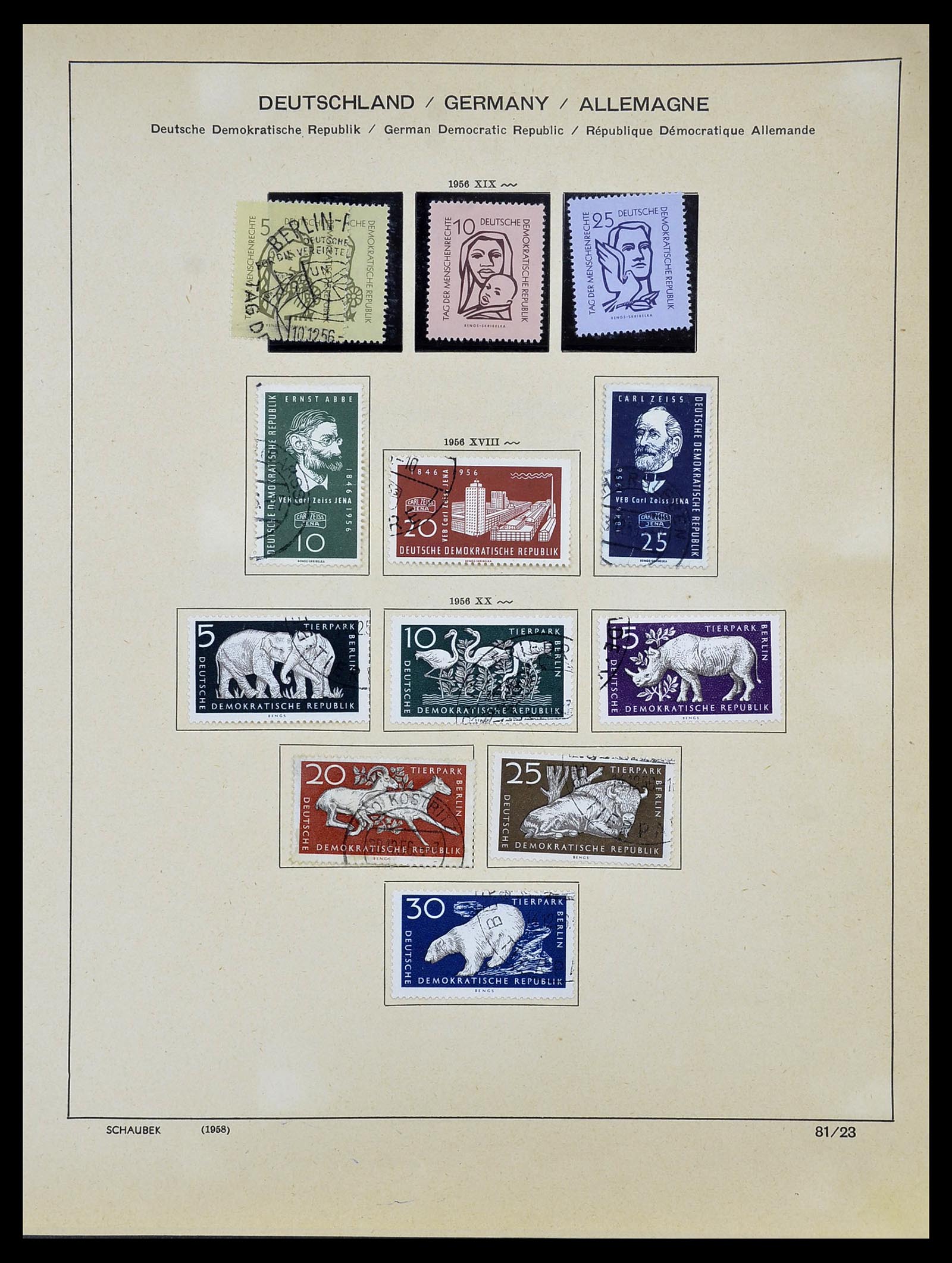 34608 022 - Stamp Collection 34608 Soviet Zone and GDR 1945-1972.