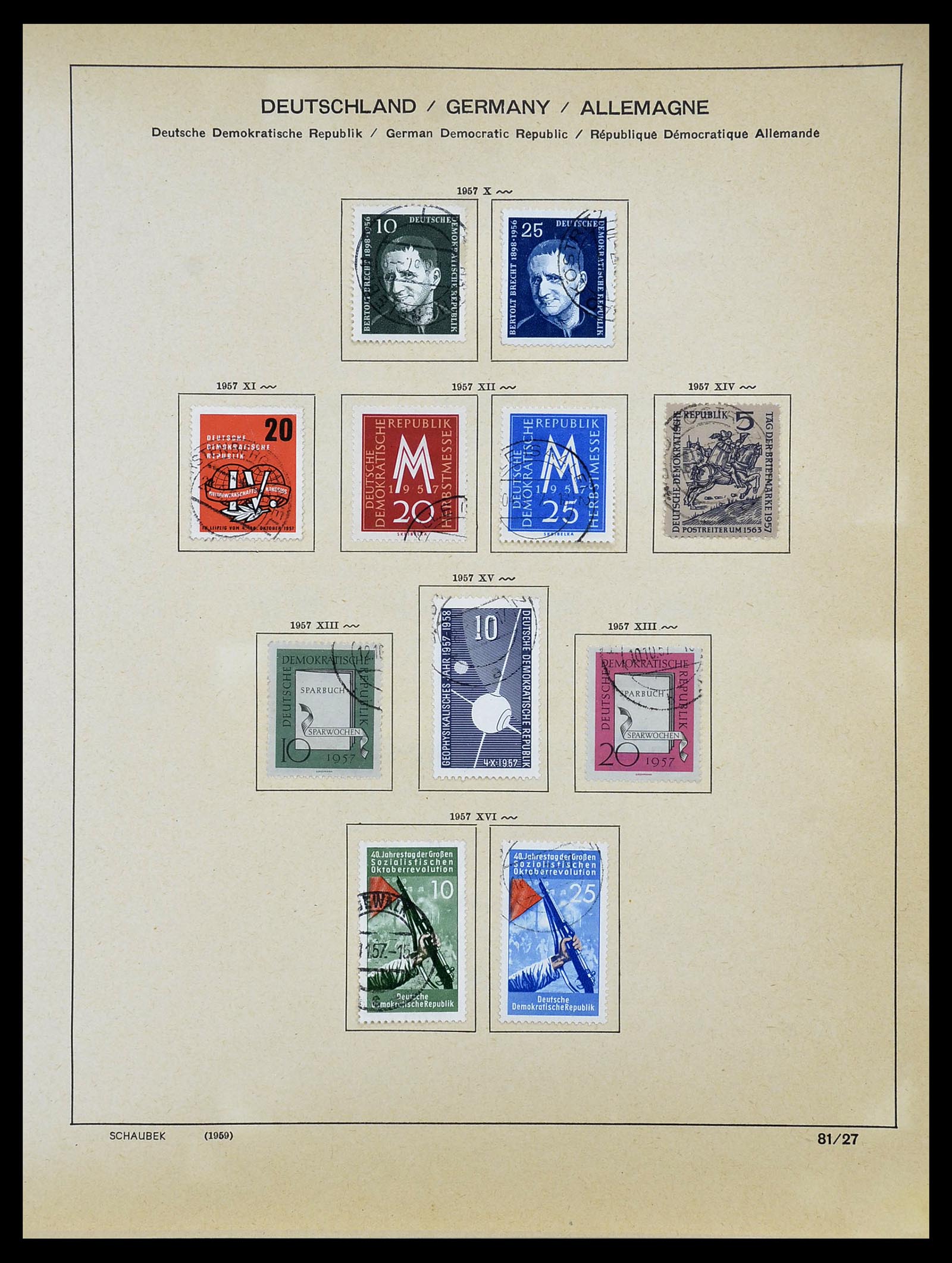 34608 027 - Postzegelverzameling 34608 Sovjet Zone en DDR 1945-1972.