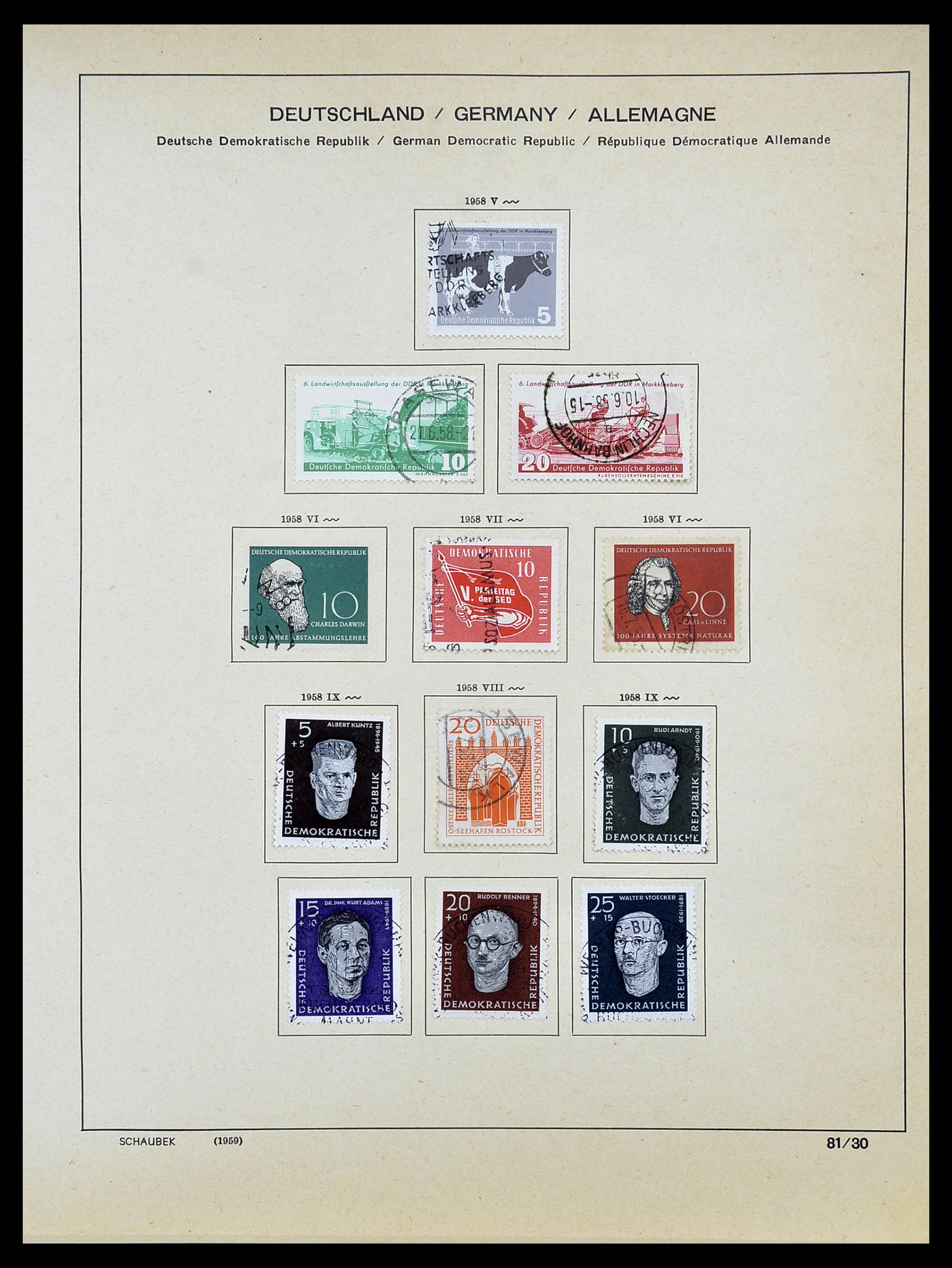 34608 030 - Postzegelverzameling 34608 Sovjet Zone en DDR 1945-1972.