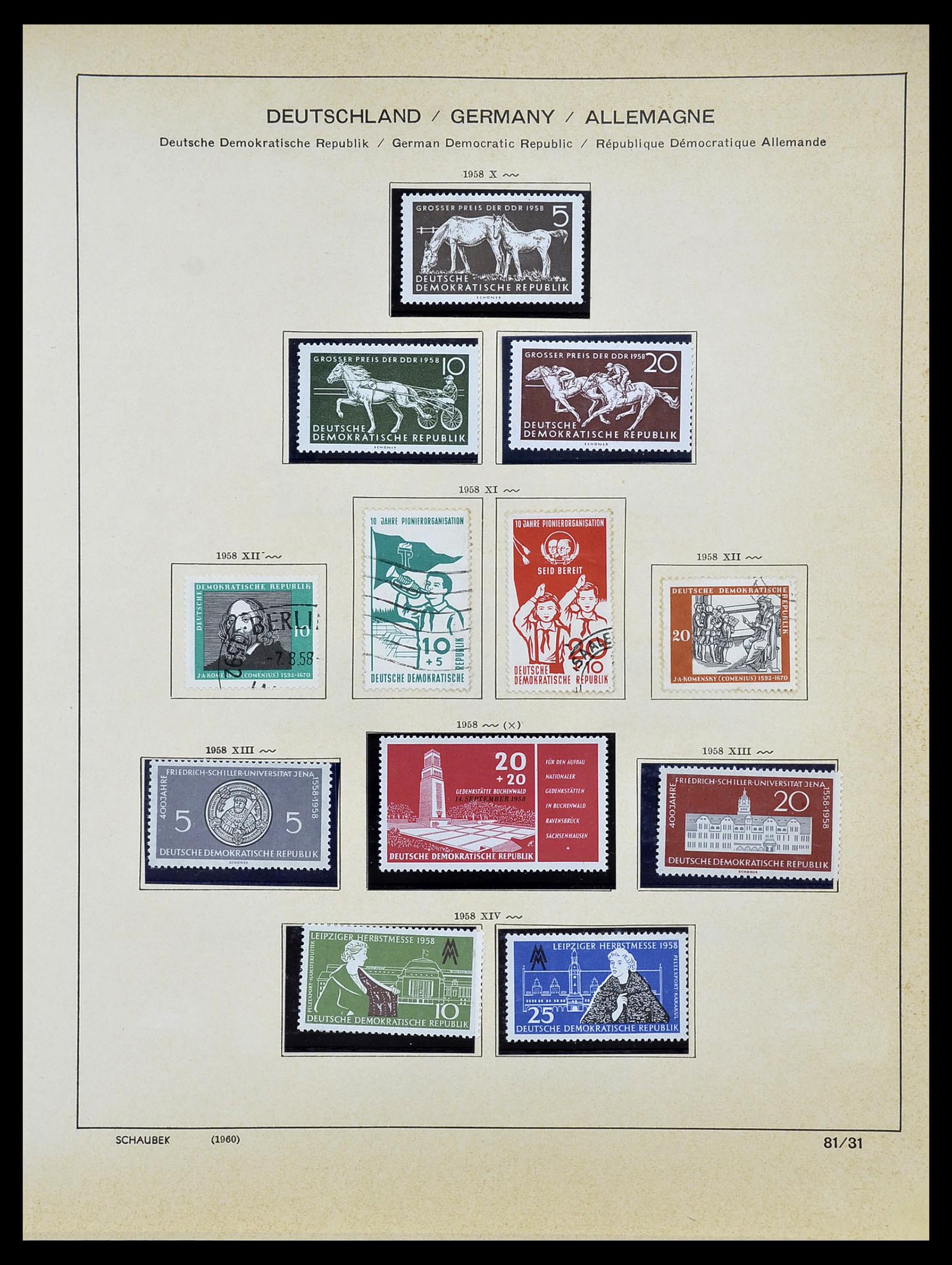 34608 031 - Stamp Collection 34608 Soviet Zone and GDR 1945-1972.