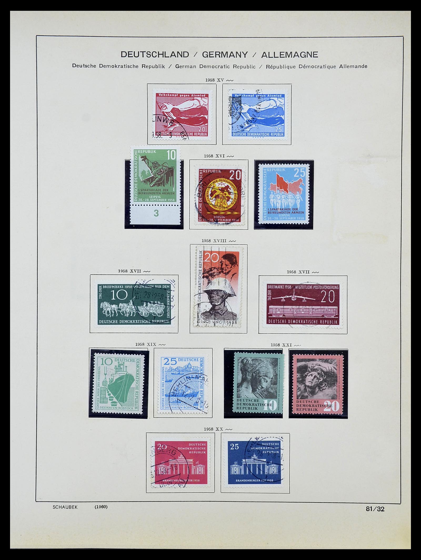 34608 032 - Postzegelverzameling 34608 Sovjet Zone en DDR 1945-1972.